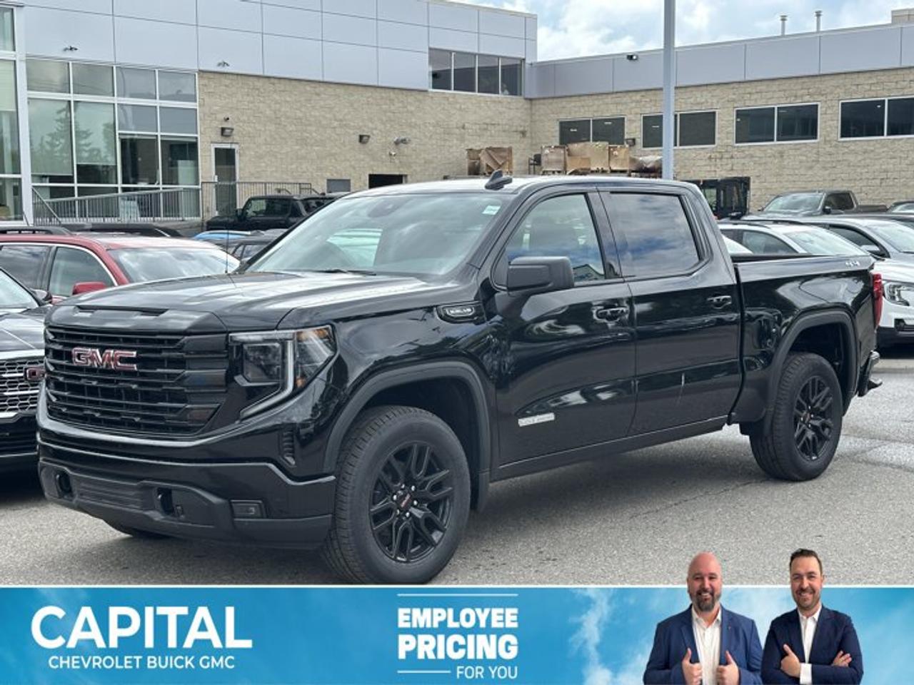 This GMC Sierra 1500 delivers a Gas V8 5.3L/325 engine powering this Automatic transmission. ENGINE, 5.3L ECOTEC3 V8 (355 hp [265 kW] @ 5600 rpm, 383 lb-ft of torque [518 Nm] @ 4100 rpm); featuring Dynamic Fuel Management, Wireless, Apple CarPlay / Wireless Android Auto, Windows, power rear, express down.*This GMC Sierra 1500 Comes Equipped with These Options *Windows, power front, drivers express up/down, Window, power front, passenger express down, Wi-Fi Hotspot capable (Terms and limitations apply. See onstar.ca or dealer for details.), Wheels, 20 x 9 (50.8 cm x 22.9 cm) 6-spoke High gloss Black painted aluminum, Wheel, 17 x 8 (43.2 cm x 20.3 cm) full-size, steel spare, USB Ports, 2, Charge/Data ports located on instrument panel, USB ports, (2) charge-only, rear, Transmission, 8-speed automatic, (Column shifter) electronically controlled with overdrive and tow/haul mode. Includes Cruise Grade Braking and Powertrain Grade Braking (Standard and only available with (L3B) 2.7L TurboMax engine.), Transfer case, single speed, electronic Autotrac with push button control (4WD models only), Trailer brake controller, integrated.* Stop By Today *A short visit to Capital Chevrolet Buick GMC Inc. located at 13103 Lake Fraser Drive SE, Calgary, AB T2J 3H5 can get you a reliable Sierra 1500 today!