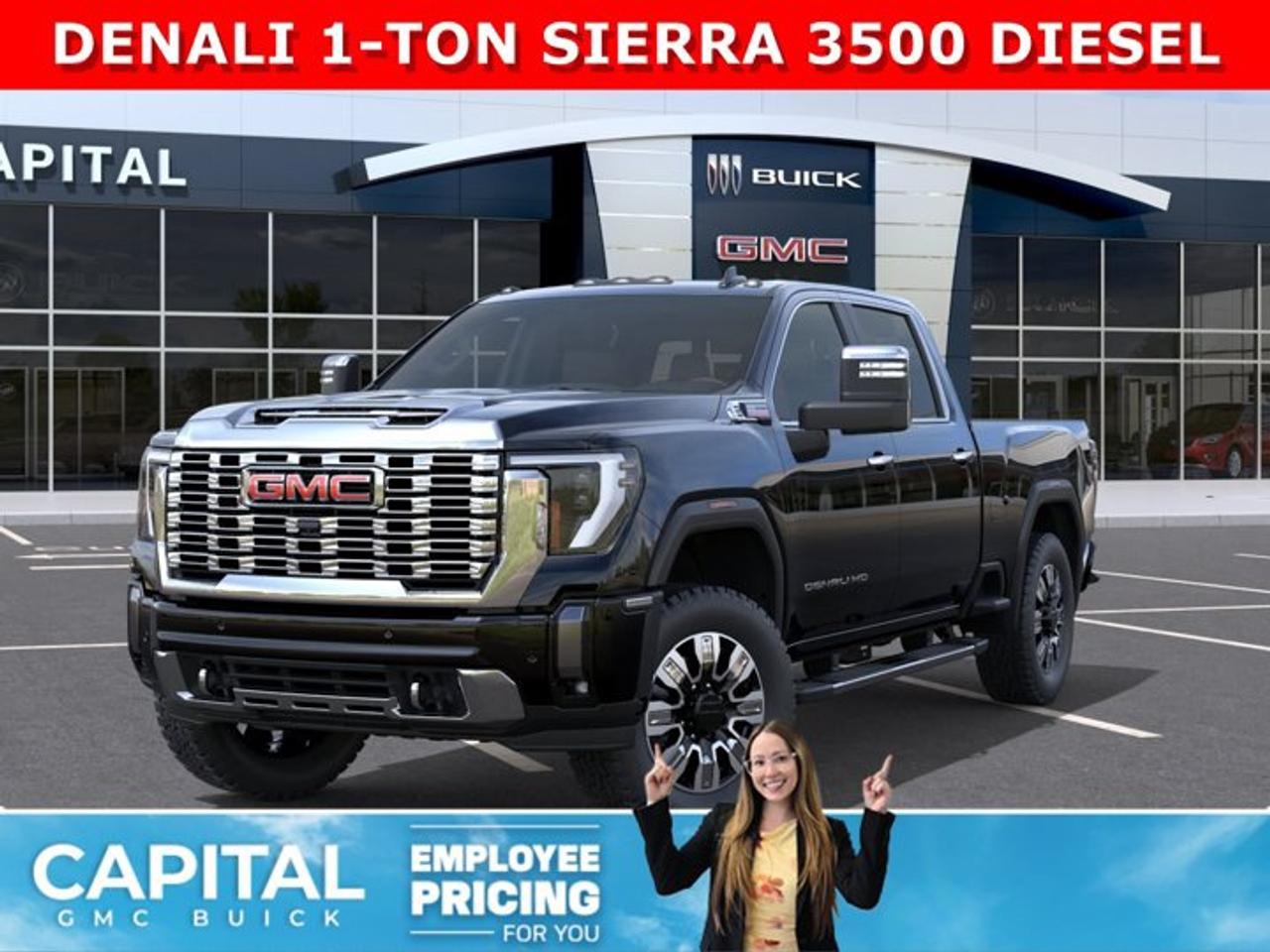 Check out this 2026 GMC SIERRA 3500 HD Denali Duramax Diesel... This fully-loaded Heavy Duty comes equipped with options like Heated and Cooling Seats, 5th Wheel Prep, Heated Steering, Power Assist Steps, Power Sunroof, Technology Package, 360 Cam, Rear Streaming Camera Mirror, Heads-up Display, Heated Rear Seats, Adaptive Cruise Control, Wireless Charging, MultiPro Tailgate, and so much more... CALL NOW!.Ask for the Internet Department for more information or book your test drive today! Text 507-585-4395 for fast answers at your fingertips!AMVIC Licensed Dealer - Licence Number B1044900