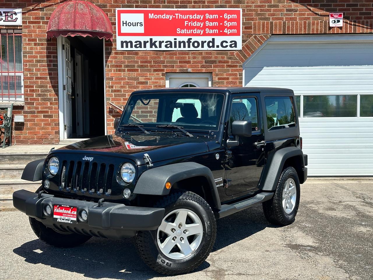 Used 2015 Jeep Wrangler Sport4X4 2-Door 6-Speed Manual A/C 2-Tops FM CD for sale in Bowmanville, ON