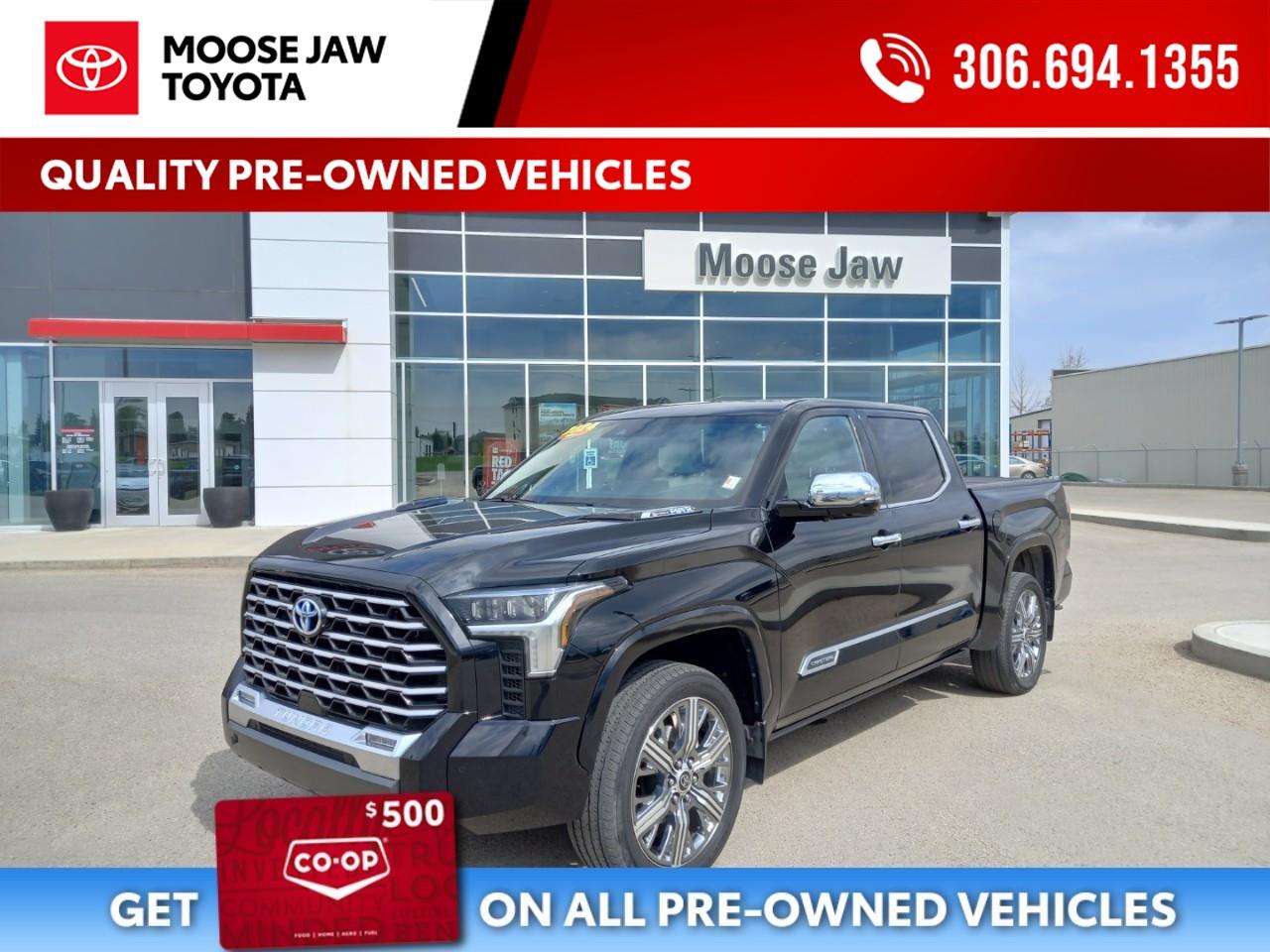 Used 2024 Toyota Tundra Hybrid Very Rare Capstone Trim!! for sale in Moose Jaw, SK