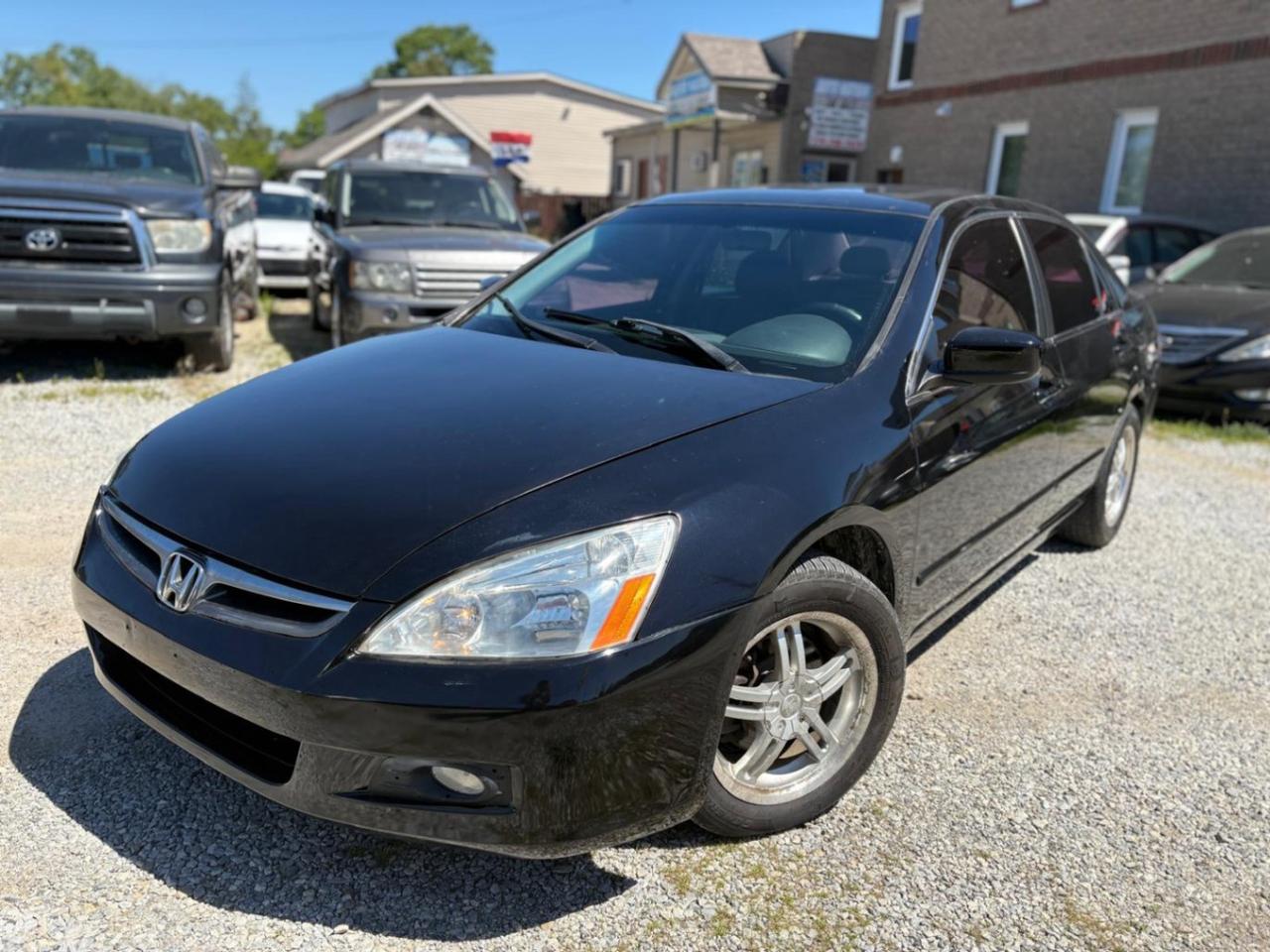 <p><strong>2006 Honda Accord EX V6  Fully Loaded | Safety Included | 1-Year Powertrain Warranty</strong></p><p>Well-maintained <strong>2006 Honda Accord EX V6</strong>, offering a great combination of reliability, comfort, and performance. Equipped with Hondas smooth and powerful V6 engine, this Accord delivers an enjoyable driving experience while maintaining the dependability the model is known for.</p><p>The vehicle comes <strong>Ontario safety certified and ready for the road</strong>, with a <strong>1-Year Powertrain Warranty included</strong>.</p><p> EX V6 trim<br> Fully loaded<br> Safety certified<br> 1-Year Powertrain Warranty included<br> Clean and well-kept interior</p><p><strong>Features</strong></p><p>Leather seats<br>Heated front seats<br>Power sunroof<br>Power drivers seat<br>Premium interior trim<br>Alloy wheels<br>Cruise control<br>Power windows, locks, and mirrors<br>Spacious and comfortable cabin</p><p><strong>Condition and driving</strong></p><p>Drives smooth and comfortable<br>Strong and responsive V6 engine<br>Well maintained<br>Fully inspected and safety ready</p><p>This Accord EX V6 is a great choice for anyone looking for a dependable sedan with premium features, excellent comfort, and proven Honda reliability.</p><p><strong>Warranty</strong></p><p>1-Year Powertrain Warranty Included</p><p>Coverage includes major components such as:</p><p> Engine<br> Transmission<br> Differential</p><hr><p><strong>AUTO NATION CAR SALES & SERVICES</strong><br>9300 Tecumseh Rd. East, Windsor, ON N8R 1A2<br>Call or Text: 226-246-2429</p><p>We accept Debit / Visa / Mastercard / AMEX.<br>All-in pricing (plus HST & licensing only).</p><span id=jodit-selection_marker_1780159775547_0670708674438294 data-jodit-selection_marker=start style=line-height: 0; display: none;></span>