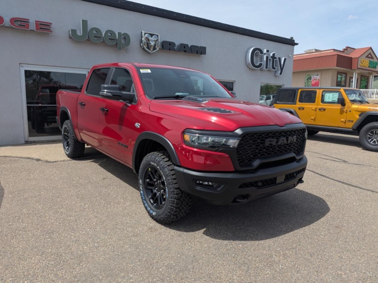 <p>City Chrysler is excited to offer the 2026 RAM 1500 Rebel Crew Cab 4x4  the off-road-ready member of the RAM 1500 family that brings adventure capability to everyday driving. The twin-turbo Hurricane inline-six generates 420 horsepower providing the power and efficiency to explore further. The Rebels signature off-road-tuned suspension aggressive styling and capable 4x4 drivetrain make it the ideal choice for drivers who want more from every mile.</p><p>New for 2026 the RAM 1500 Rebel continues to set the benchmark for off-road-capable full-size trucks. The Hurricane engine delivers responsive performance on pavement and the confidence needed for trail exploration. If your idea of the perfect truck combines capability style and performance the 2026 RAM 1500 Rebel at City Chrysler is waiting for you.</p><p>City Chrysler holds a high standard of service &amp excellence for our customers. We are located on the northside of highway 3 of Medicine Hat. Servicing areas from Swift Current to Lethbridge Brooks &amp Taber. Our legacy is to make sure our customers feel right at home as well as taken care of in the highest priority. We are known for being down to earth super friendly and very knowledgeable. We provide excellent customer service and if you are tired of high-pressure sales then City Chrysler is for you. Check out our Google reviews because they tell our story. Then give us a call send us an email or stop by and let us get to work for you! Bankruptcies No credit Bad credit Slow credit Dont sweat it! Get preapproved today!</p>