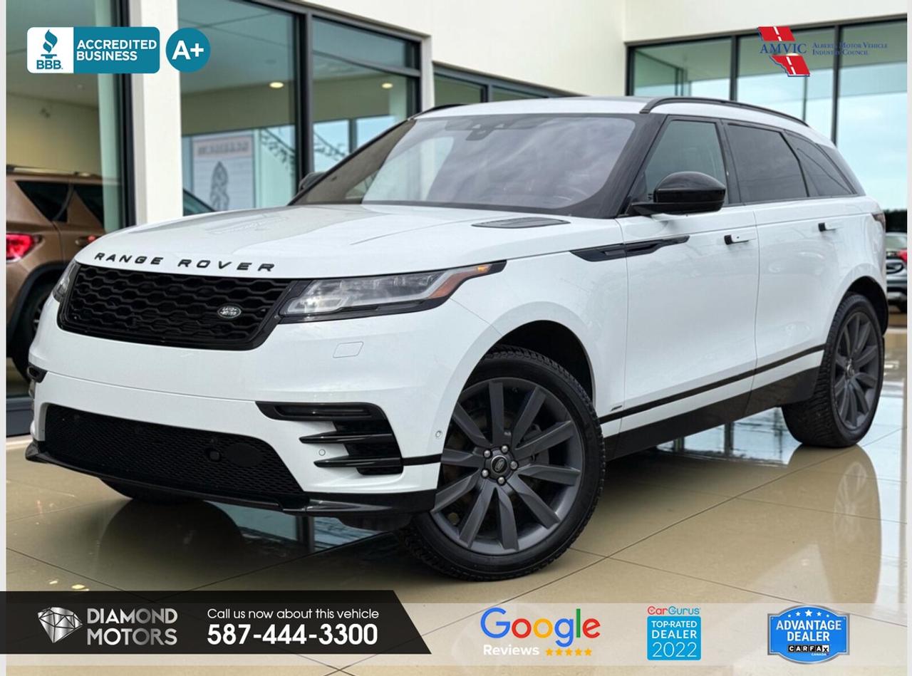 LIMITED TIME at Diamond Motors <br/> Drive away with a FREE 1-Year Warranty + low payments included at Listed Price. T&Cs Apply. <br/> <br/> <br/> Now Available: 2019 Land Rover Range Rover Velar R Dynamic HSE White has 126,163 KM on it. 2L 4 Cylinder Engine engine, All-Wheel Drive, Automatic transmission, 5 Seater passengers, on special price for $28,900.00. <br/> <br/> <br/> NO ACCIDENTS, LEATHER, NAVIGATION, HEATED STEERING WHEEL, HEATED SEATS, , BLUETOOTH, BACKUP CAMERA, ADAPTIVE CRUISE CONTROL, BLIND SPOT MONITORING, KEYLESS ENTRY, PANORAMIC ROOF, PUSH START, AWD, POWER SEATS, COOL SEATS, DUAL CLIMATE CONTROL, MEMORY SEATS, HEATED MIRROR AND MUCH MORE!!!!!! <br/> <br/> <br/> <br/> <br/> Book your appointment today for Test Drive. We offer contactless Test drives & Virtual Walkarounds. Stock Number: 261118 <br/> <br/> <br/> At Diamond Motors, we are dedicated to providing you with an outstanding car-buying experience, offering quality pre-owned vehicles at prices that fit your budget. Our transparent and honest approach means you can expect straightforward guidance without any high-pressure sales tactics. We believe in building lasting relationships with our customers by offering personalized service tailored to your needs. From the moment you step onto our lot, our team is here to support you every step of the way, ensuring you leave confident in your decision. Trust, integrity, and customer satisfaction are the foundation of everything we do. <br/> <br/> <br/> Why Choose Diamond Motors?<br/> <br/> Certified Pre-Owned Vehicles <br/> Family Owned & Operated <br/> 100+ Vehicles in Stock <br/> Finance & Extended Warranty Available <br/> Transparent Pricing <br/> Inspection & Carfax Provided <br/> No-Pressure Buying Experience <br/> Full Disclosure Guaranteed <br/> Top Google Rated Dealership <br/> Trade-Ins Welcome <br/> AMVIC Licensed & BBB Accredited <br/> CarGurus Top-Rated Dealer (2022 & 2024) <br/> <br/> <br/> Phone to schedule an appointment @ 587-444-3300 or simply browse our inventory online www.diamondmotors.ca or come and see us at our location at <br/> 3403 93 street NW, Edmonton, T6E 6A4 <br/> <br/> <br/> To view the rest of our inventory: <br/> www.diamondmotors.ca/inventory <br/> <br/> <br/> This dealership provides all required disclosures in accordance with AMVIC regulations. A completed Mechanical Fitness Assessment and its associated inspection work order will be supplied with every vehicle. A Carfax (or equivalent) vehicle history report will also be provided, including available information on previous damage, accident history, stolen or salvage status, and jurisdictional records. <br/> Customers are encouraged to review all vehicle features, options, and equipment for accuracy prior to purchase. <br/>