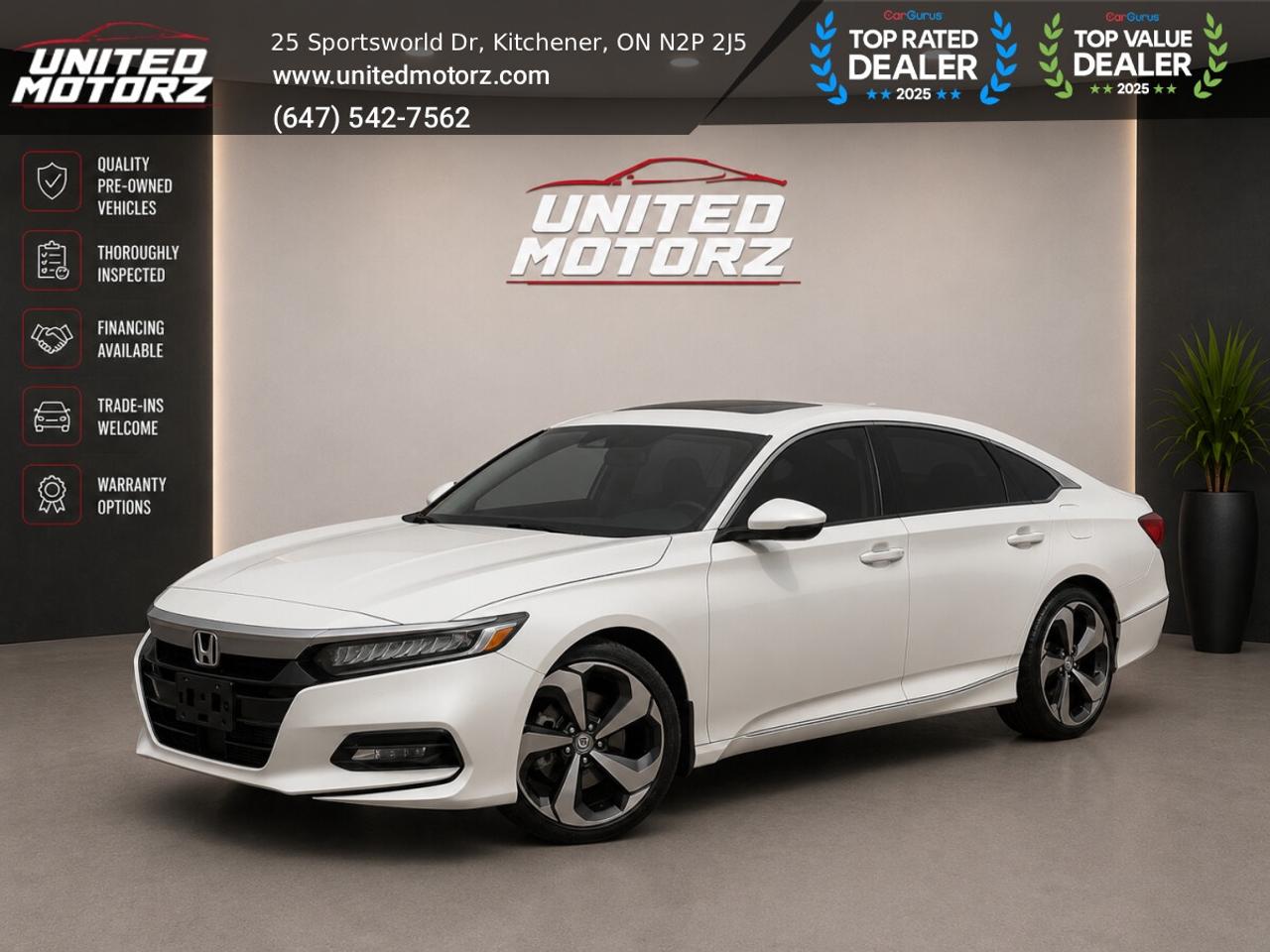 2018 Honda Accord Touring~SAFETY CERTIFIED~ NO ACCIDENTS~ Photo0