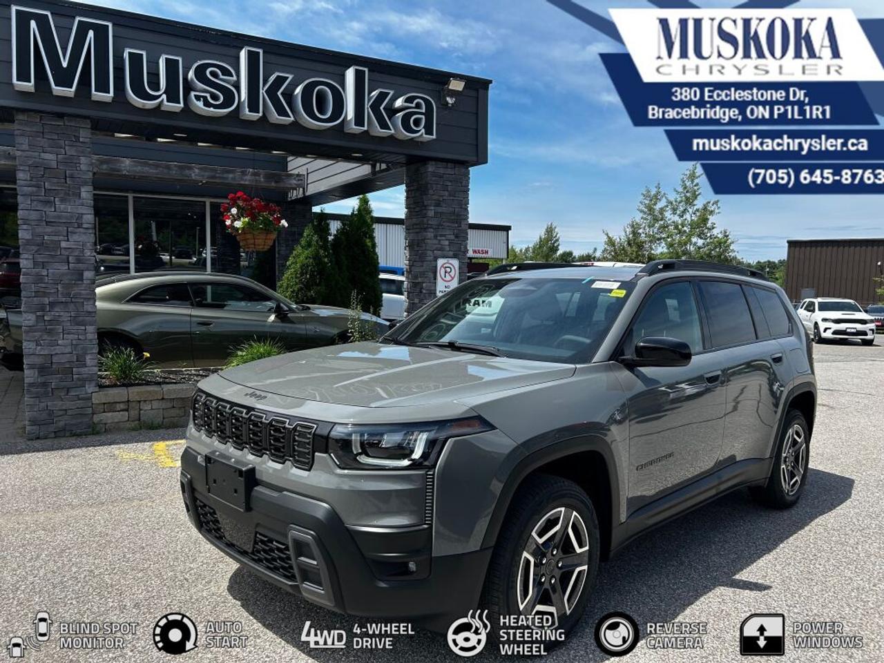 This JEEP CHEROKEE LAREDO, with a 1.6L I-4 intercooled turbo engine engine, features a 1-speed Electronic Variable Transmission (EVT) CVT transmission, and generates 6.7 highway/6.1 city L/100km. Find this vehicle with only 15 kilometers!  JEEP CHEROKEE LAREDO Options: This JEEP CHEROKEE LAREDO offers a multitude of options. Technology options include: Integrated Centre Stack Radio, 2 LCD Monitors In The Front, 6-Months SiriusXM Radio Service, MP3 Capability, Radio w/Seek-Scan, Clock, Speed Compensated Volume Control, Steering Wheel Controls, Voice Activation, Radio Data System and Uconnect External Memory Control.  Safety options include Rain Detecting Variable Intermittent Wipers w/Heated Wiper Park, Airbag Occupancy Sensor, Curtain 1st And 2nd Row Airbags, Driver Monitoring-Alert, Dual Stage Driver And Passenger Front Airbags.  Visit Us: Find this JEEP CHEROKEE LAREDO at Muskoka Chrysler today. We are conveniently located at 380 Ecclestone Dr Bracebridge ON P1L1R1. Muskoka Chrysler has been serving our local community for over 40 years. We take pride in giving back to the community while providing the best customer service. We appreciate each and opportunity we have to serve you, not as a customer but as a friend