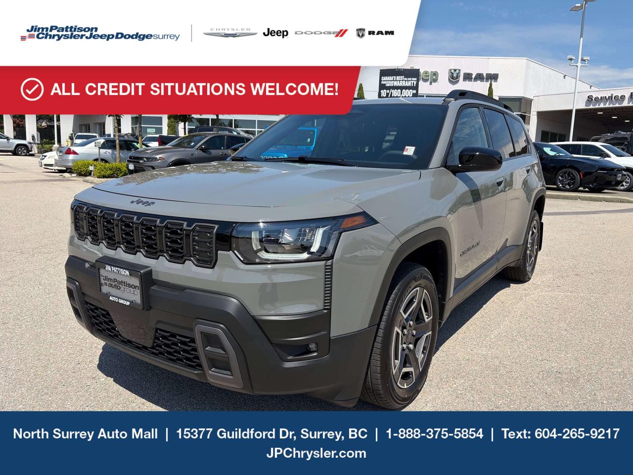 Jim Pattison Chrysler Jeep Dodge is ready to help you find your perfect vehicle. Our team of highly-experienced pros will provide you with the highest level of customer care and we are proud to offer online shopping from the comfort of your home with the new Pick, Price, Purchase Program. Browse our inventory online, create a personal account to track the vehicles you&rsquo;re interested in and the payment options that work best for you. Simple as that! And we will be here to answer all your questions. Visit our website, send us an email or give us a call today and let us get to work for you! -	Price includes freight & PDI, documentation fee ($895), dealer preparation fee ($495), A/C levy ($100), tire levy (up to $32.50), and VSA transaction levy ($10). Finance/lease placement fee ($595) if applicable, GST and PST are additional. Dealer-installed accessories are included, if applicable. Rebates applied after taxes. Rebates applied after taxes. D#30394