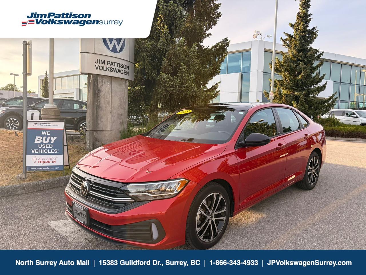 2023 Volkswagen Jetta Comfortline Sport Package  Where Style Meets Everyday Excitement 

Imagine driving a car that turns every commute into something you actually look forward to. This 2023 Volkswagen Jetta Comfortline with the Sport Package delivers the perfect balance of sleek European styling, modern technology, fuel efficiency, and sporty performance.

From the moment you slide behind the wheel, youll appreciate the confidence-inspiring handling, premium interior comfort, and bold sport-inspired design that sets this Jetta apart from the crowd. Whether youre heading to work, taking a weekend road trip, or simply enjoying a night out, this car makes every journey feel special.

The Sport Package adds an extra level of sophistication and athletic appeal, giving you the look and feel of a luxury sport sedan without the luxury price tag. Meticulously maintained and ready for its next owner, this Jetta offers reliability, comfort, and style all in one package.

Why settle for ordinary when you can drive something that makes you smile every time you see it parked in your driveway?

Low mileage. Stunning design. Exceptional fuel economy. Modern features. Sporty attitude.

Dont miss your chance to own one of Volkswagens most sought-after sedans. Vehicles this clean and well-equipped dont stay available for long.

Contact me today to schedule a test drive and experience for yourself why this 2023 Jetta Comfortline Sport Package could be the perfect car youve been searching for.

Price includes dealer administration fee ($750) and VSA transaction levy ($10). Finance placement fee ($495) if applicable, GST and PST are additional. D#31297 Contact us today. TEXT our sales team directly at (604) 265-9157