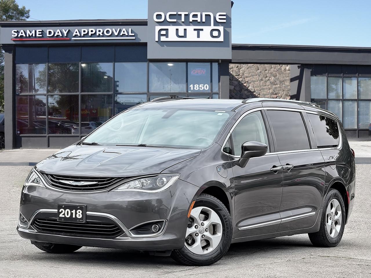 Coming Soon &ndash; This vehicle is currently undergoing our reconditioning and preparation process. You may reserve this vehicle today for a future delivery date. Please note that vehicle preparation timelines may vary depending on the work required. Contact the dealership directly for the most accurate estimated availability date.<br /><br />Finance Price $20895 Cash Price $22395 | Remote starter | Accident free | Second row captains chairs | Pacifica Hybrid Touring-L | Plug in hybrid | Fuel efficient | Leather seats | Heated front seats | Power sliding doors | Power tailgate | Backup camera with sensors | Blind spot monitoring | Rear cross traffic alert | Keyless entry with push start | Alloy wheels <br /><br />Available Now at Octane Used Cars!<br />1850 Lawrence Ave E, Scarborough, ON M1R 2Y4<br />Call us today to book your test drive!<br /><br />CERTIFICATION <br />All our vehicles go through a comprehensive safety inspection that exceeds industry standards. Certification includes a full inspection, oil change, and professional detailing before delivery. Vehicles are not drivable if not certified and not e-tested. A certification package is available for $699. Trade-ins welcome. All vehicles are subject to HST, licensing fees, and a $22 OMVIC fee.<br /><br />FINANCING <br />Good credit, bad credit, or no credit we can help. Instant approvals available with flexible plans tailored to your needs. Financing deals are subject to an admin fee.<br /><br />WARRANTY <br />This vehicle qualifies for extended warranty options. Our team can help you choose the right coverage.<br /><br />PRICE <br />At Octane Used Cars, we offer fair, transparent, no-haggle pricing. We monitor the market to keep our vehicles priced competitively, giving you the best value with a no-pressure buying experience.