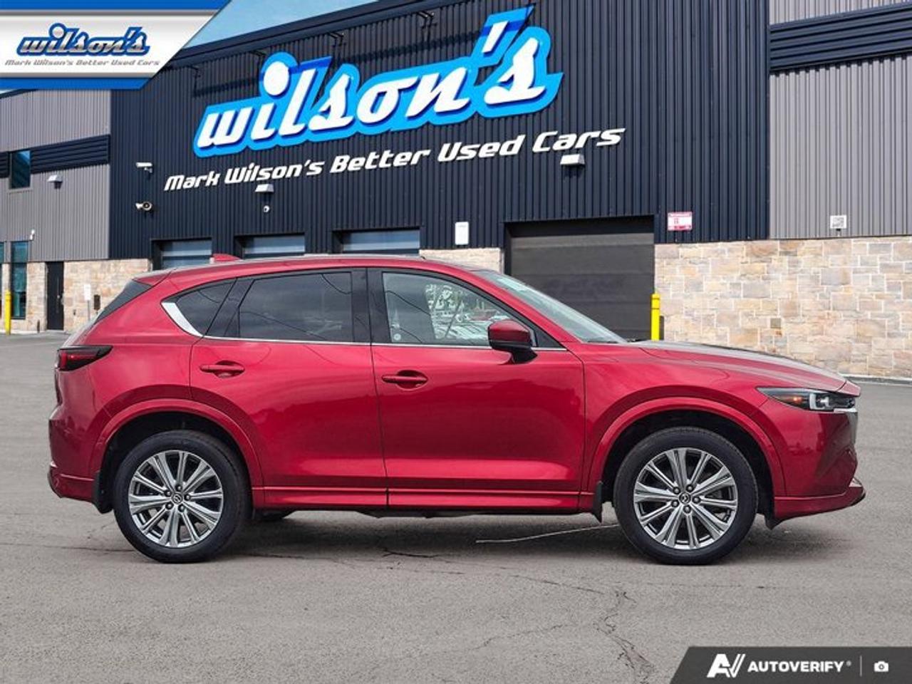 2022 Mazda CX-5 Signature Turbo AWD | Leather | Sunroof | Navi | Heated Seats + Steering | Power Liftgate and More ! Photo