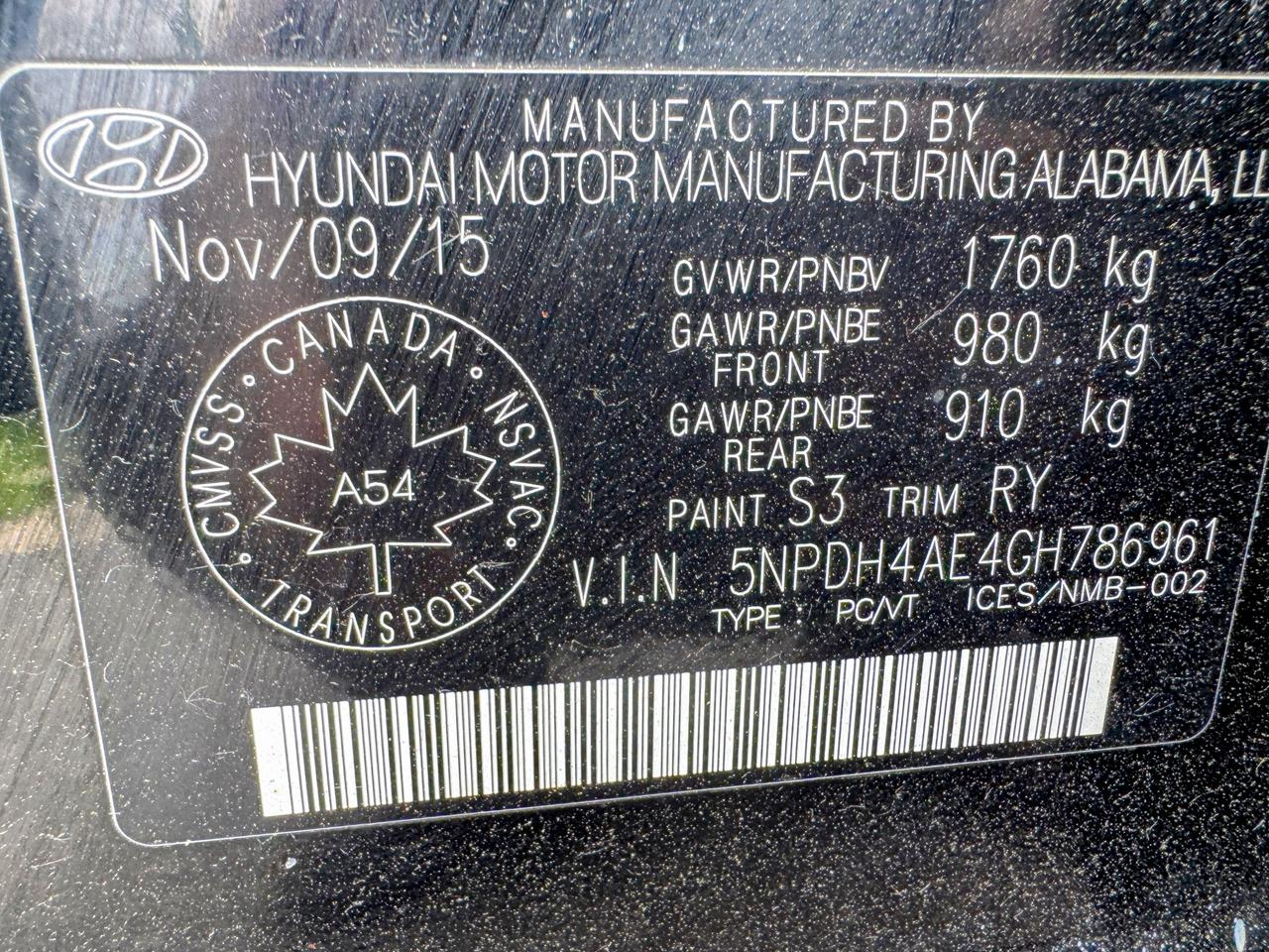 2016 Hyundai Elantra Limited Photo