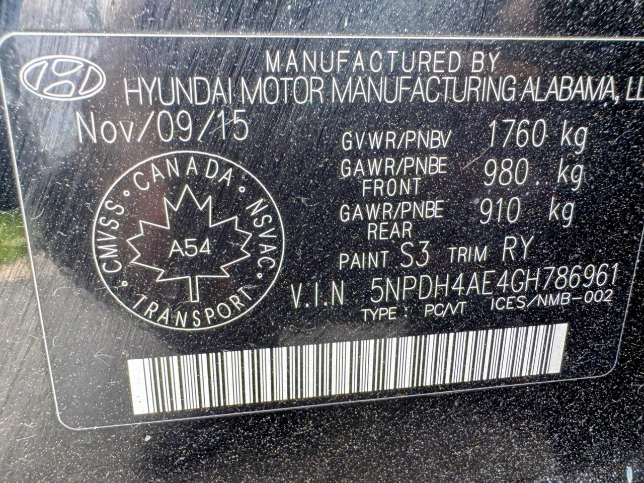 2016 Hyundai Elantra Limited Photo