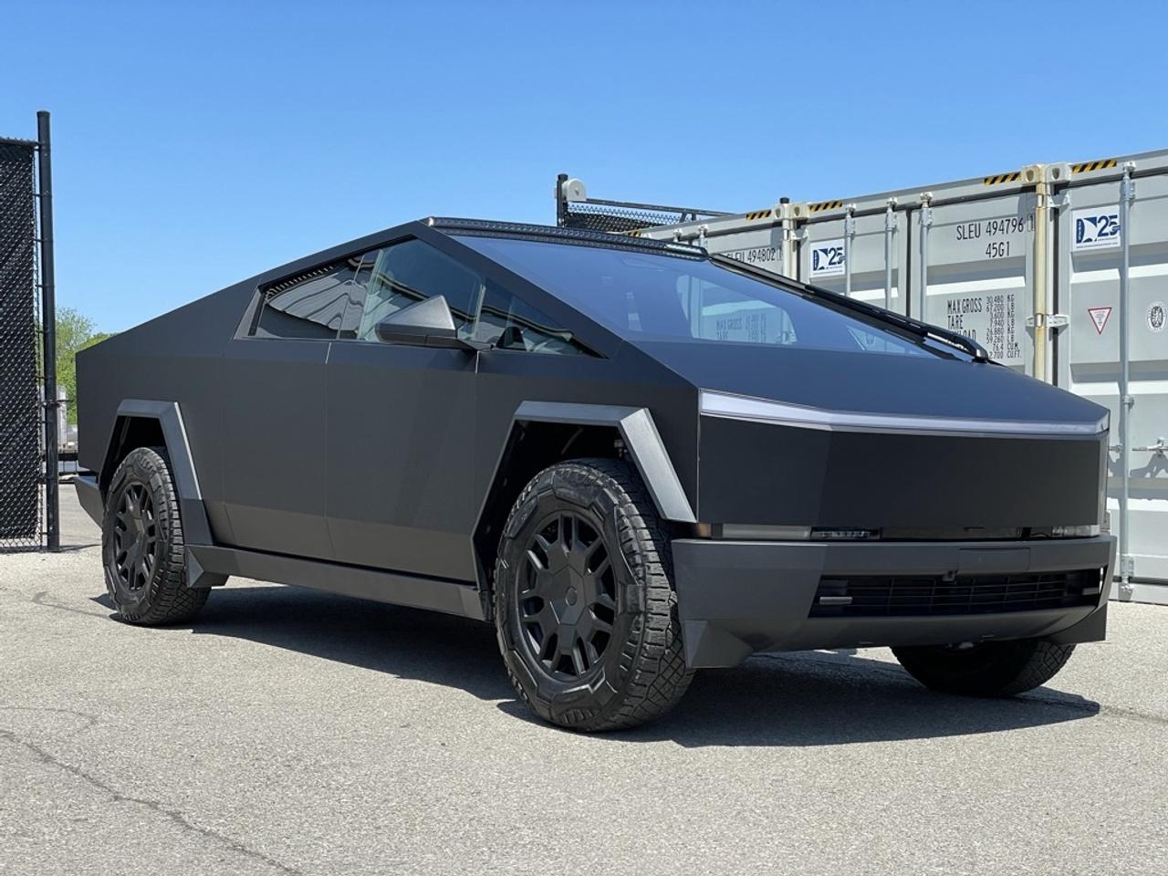 2024 Tesla Cybertruck BEAST FOUNDATION   Matte Black Wrap!   Clean! Photo2