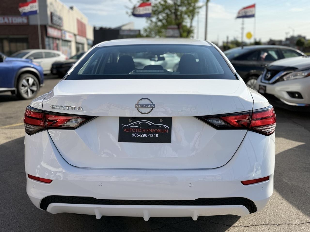 2024 Nissan Sentra S plus Pearl White Blind Spot   Htd Seats   Rev Ca Photo3