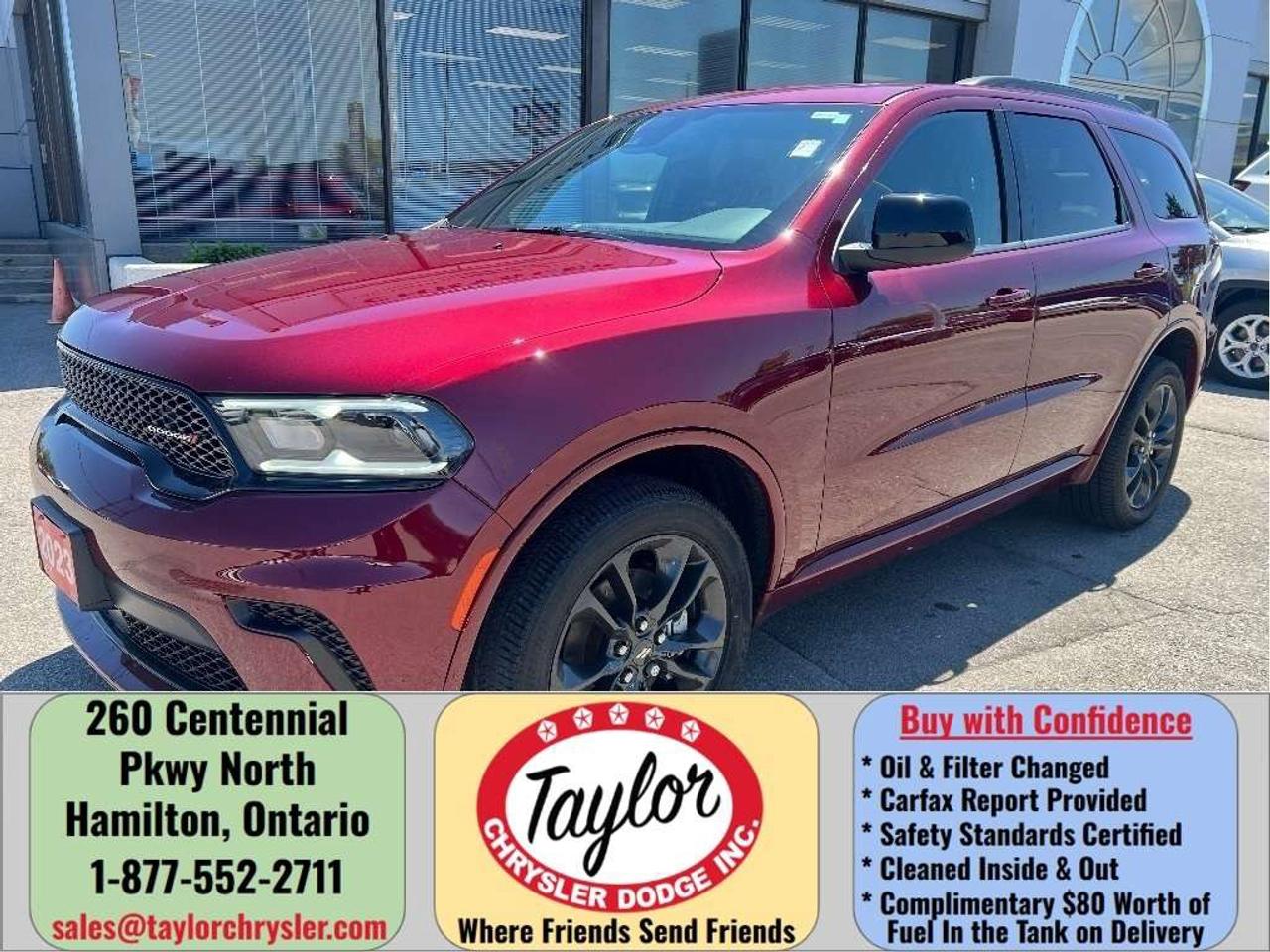2023 Dodge Durango SXT Plus AWD *SUN *PWR SEAT *CARPLAY *7-PASS Photo0