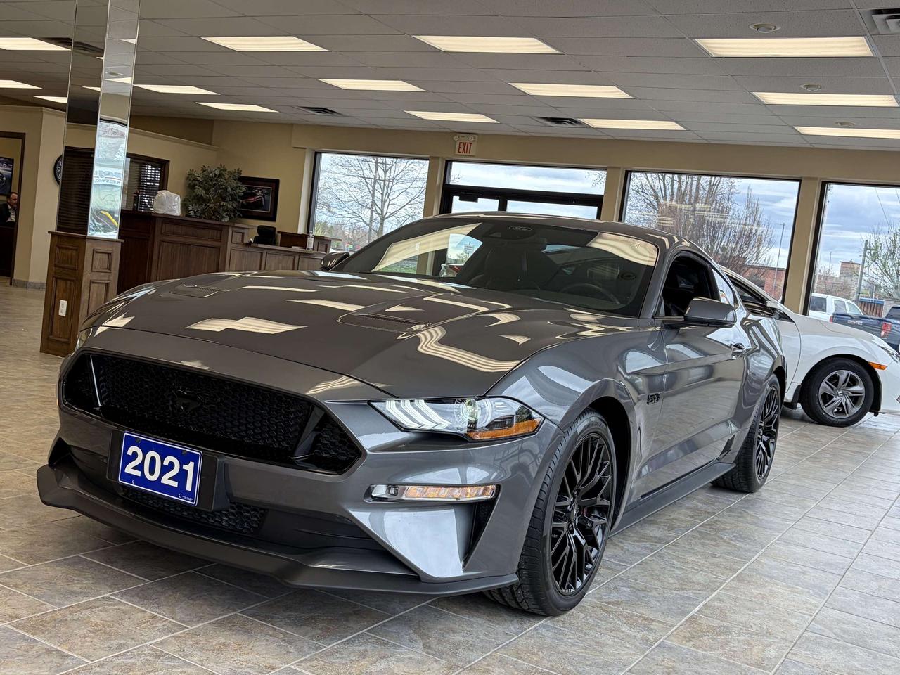 2021 Ford Mustang GT Premium HEATED/COOLED SEATS/NAV CALL BELLEVILLE Photo0