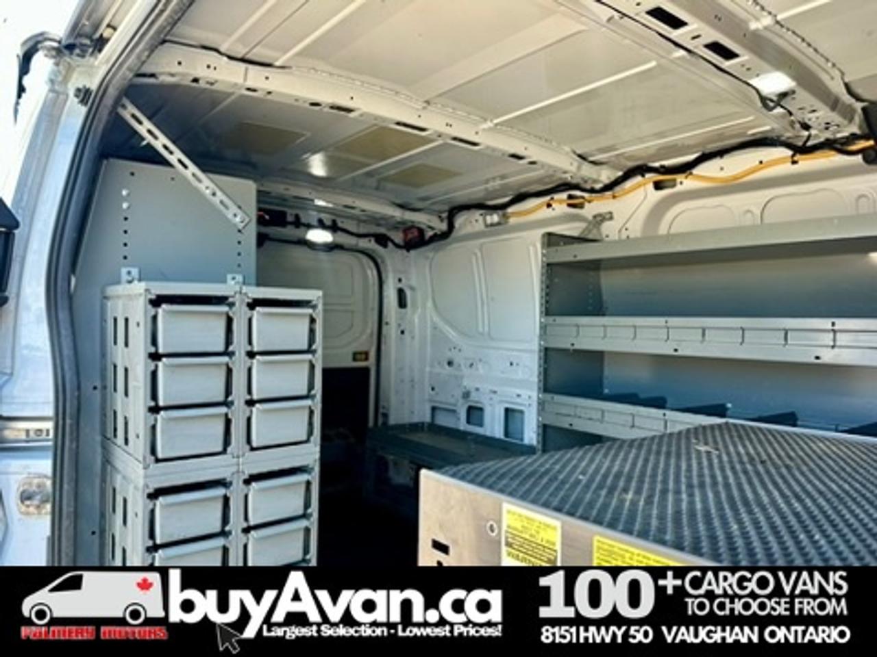 2021 Ford Transit Cargo Van Transit T-250 130 WB Low Roof Shelves + Divider Photo