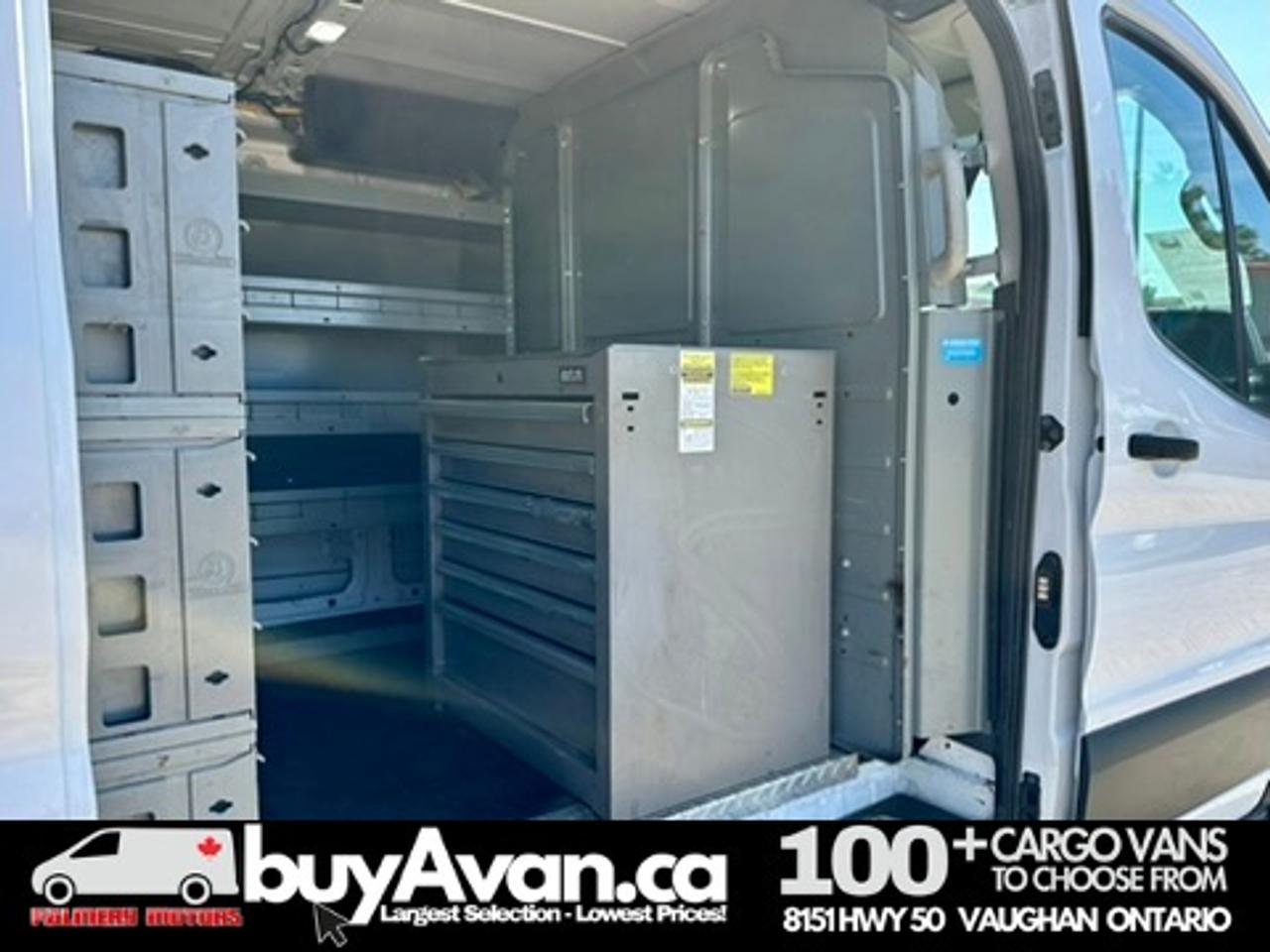 2021 Ford Transit Cargo Van Transit T-250 130 WB Low Roof Shelves + Divider Photo