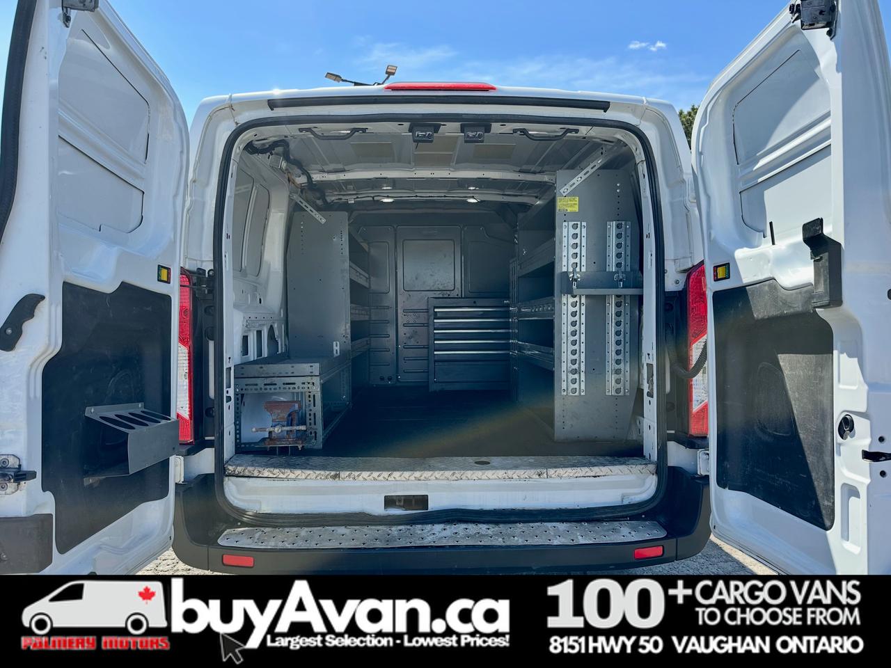 2021 Ford Transit Cargo Van Transit T-250 130 WB Low Roof Shelves + Divider Photo