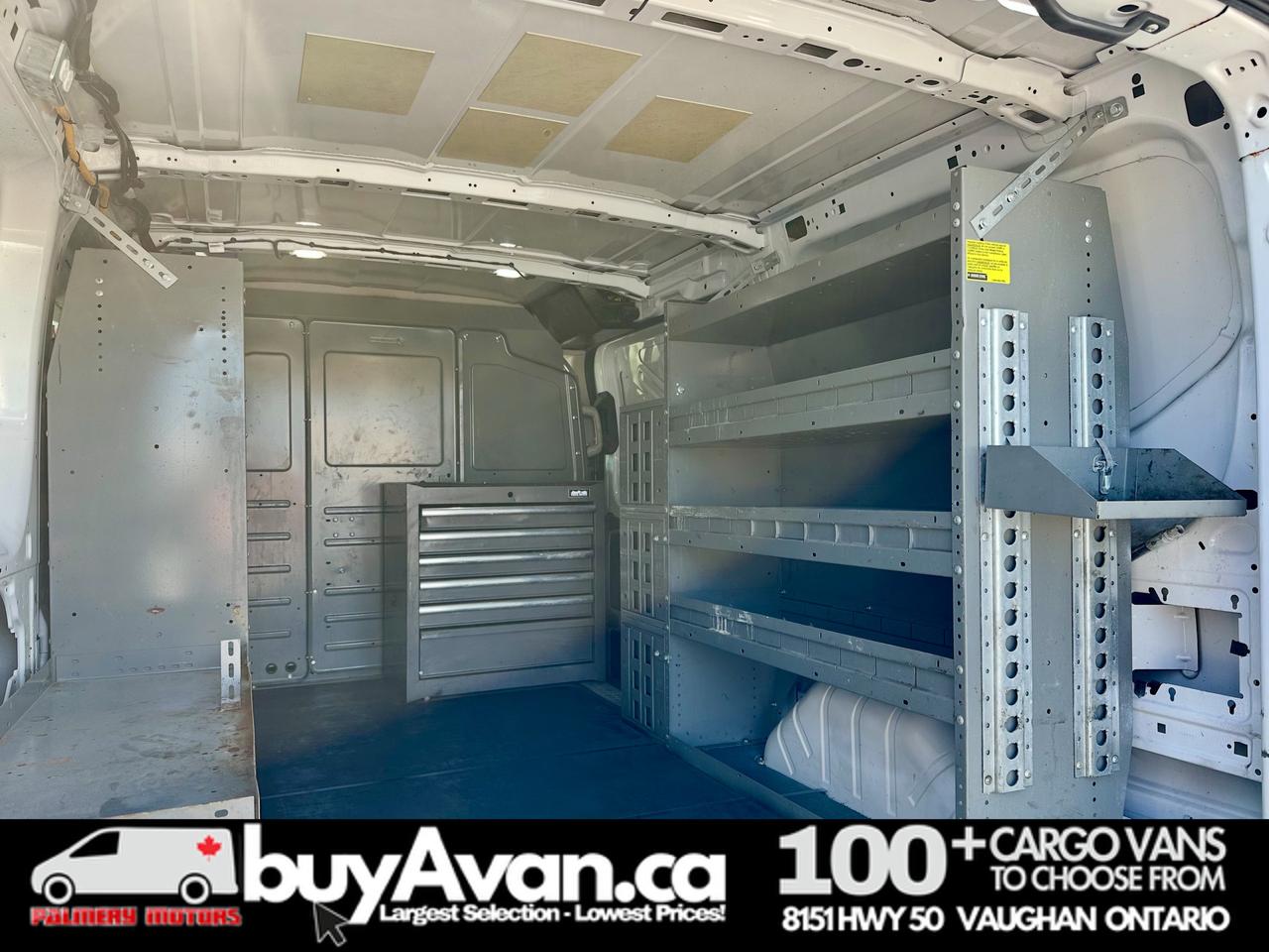 2021 Ford Transit Cargo Van Transit T-250 130 WB Low Roof Shelves + Divider Photo