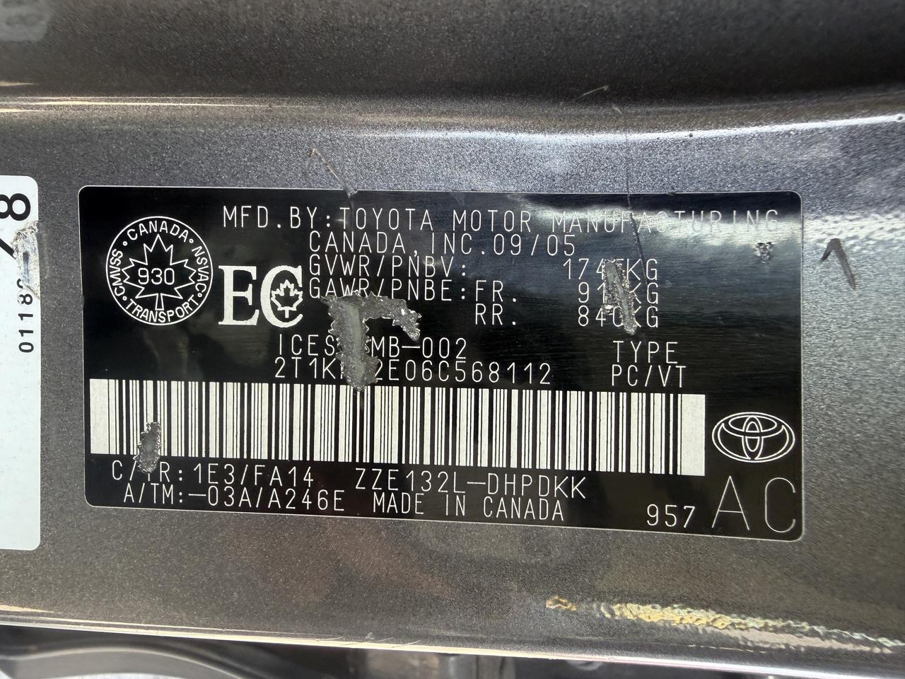 2006 Toyota Matrix 5dr Wgn Auto Photo