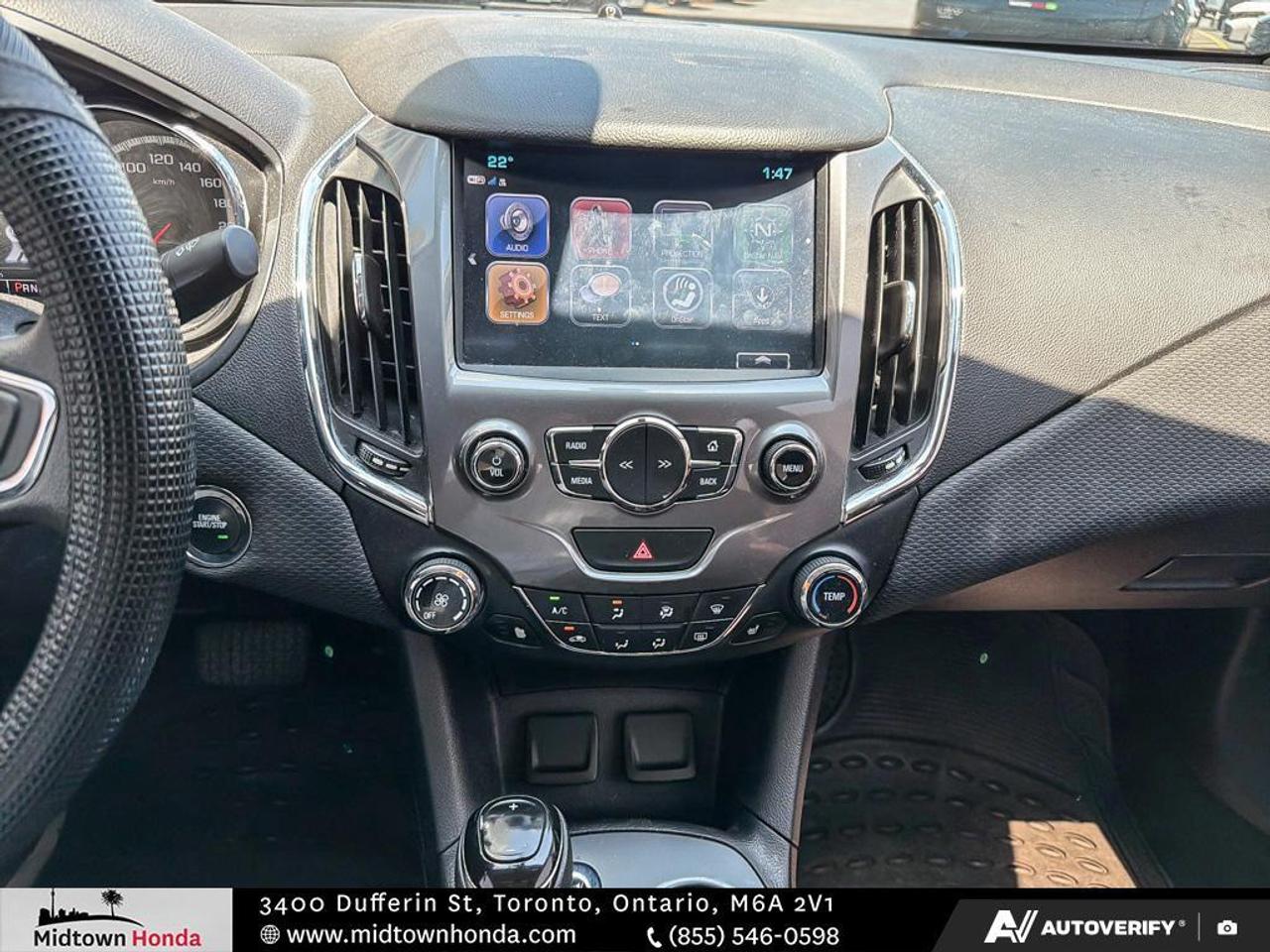 2018 Chevrolet Cruze LOW KMS I 1.4L TURBO I NO ACCIDENTS Photo