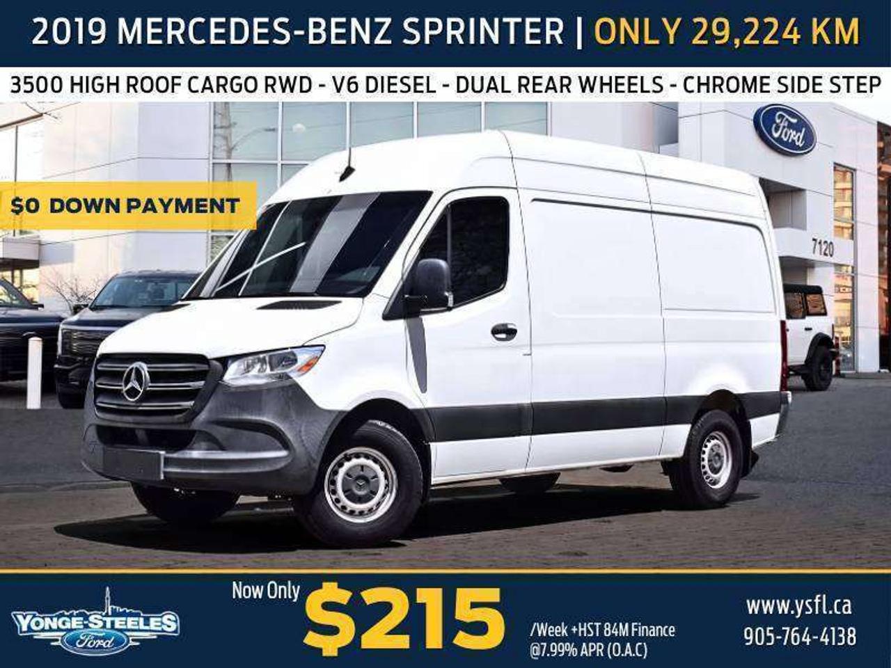 2019 Mercedes-Benz Sprinter 3500 High Roof - DIESEL - LOW KMS Photo
