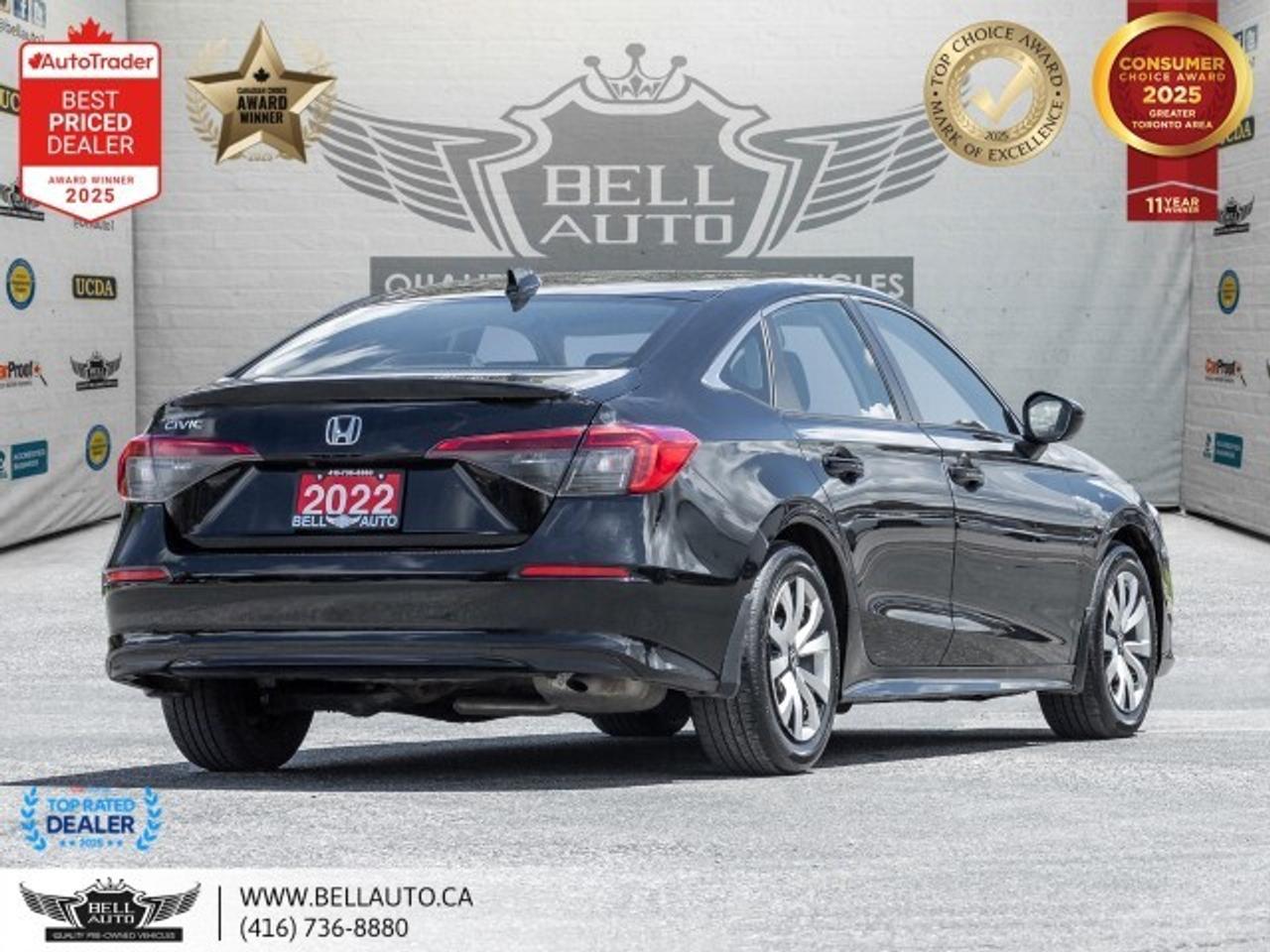 2022 Honda Civic Sedan LX   CARPLAY   B.CAM   HTDSEATS   HONDA.CRTFD   NO Photo