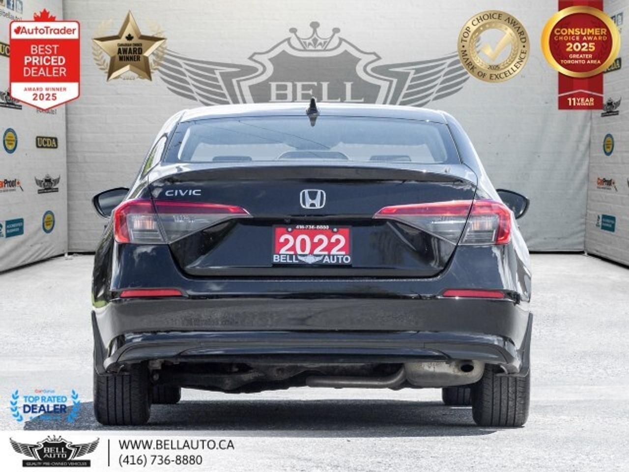 2022 Honda Civic Sedan LX   CARPLAY   B.CAM   HTDSEATS   HONDA.CRTFD   NO Photo