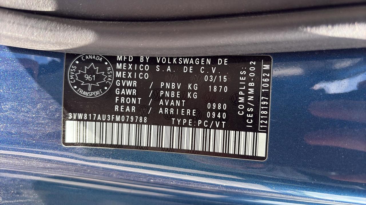 2015 Volkswagen Golf 3DR HB MAN 1.8 TSI TRENDLINE Photo