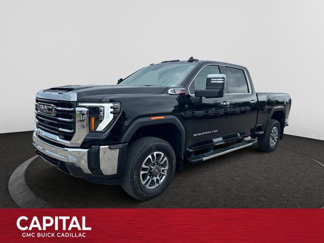 GM CERTIFIED 2025 GMC Sierra 2500HD SLT with a 6.6L Duramax engine with a 10-Speed Allision Transmission equipped with Leather, Sunroof, Heated/Cooled Front Seats, Adaptive Cruise Control, Rear Outboard heated seats, HD Surround Vision, Wireless Charging, and tons of Safety Features!!P.S...Sometimes texting is easier. Text (or call) 306-801-9090 for fast answers at your fingertips!Dealer License #914248Disclaimer: All prices are plus taxes & fees. See dealer for Details. Dealer Permit # 914248