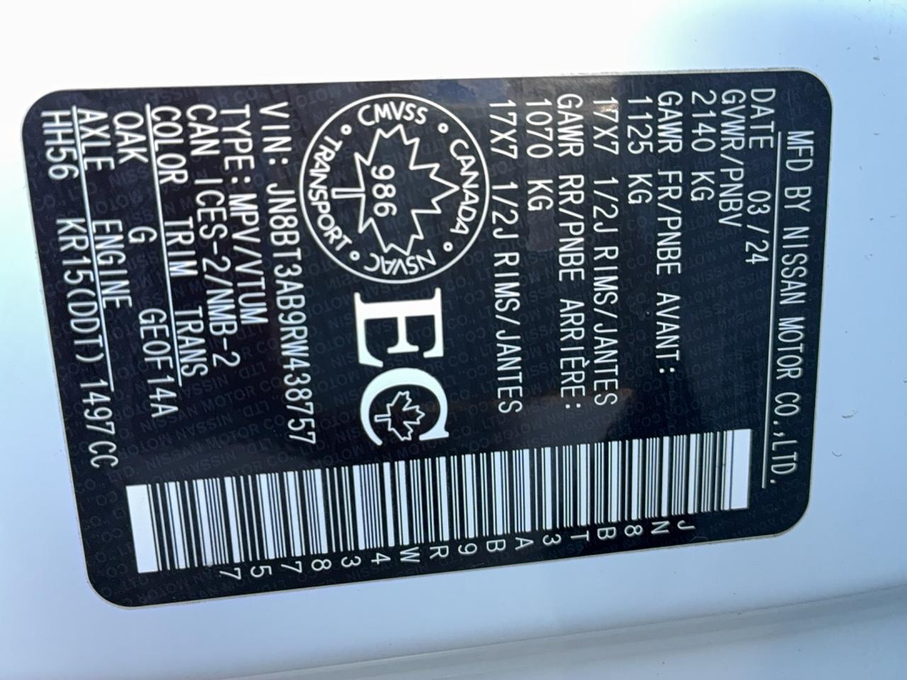 2024 Nissan Rogue S AWD 1.5L3cylGas HeatedSeats&SteeringWheel Photo