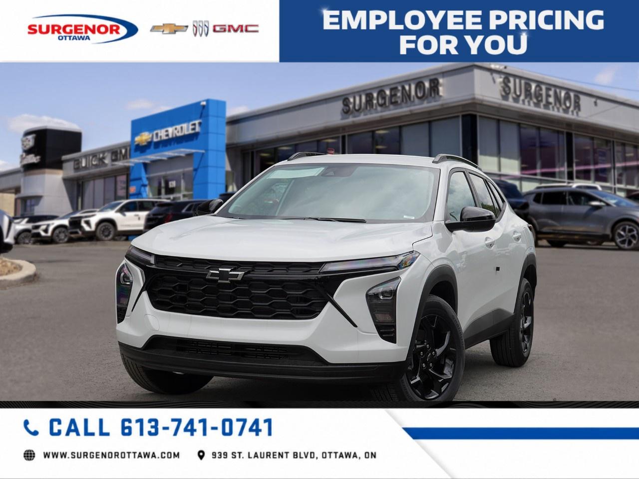 <p>Introducing the 2026 Chevrolet Trax LT in a stunning Summit White finish with forward-wheel drive for seamless handling. This new SUV exudes practicality and a dynamic driving experience.</p><p>The Trax showcases a sleek and modern white exterior with a high gloss black finish on the 17-inch alloy wheels, accentuated by black bowtie center caps. Complementing its striking outer look are high gloss black mirror caps and a bold black grille bar that command attention. The interior is just as impressive with jet black and blue accents in comfortable cloth/EvoTex seats, offering a cozy atmosphere for every journey.</p><p>Stay connected and entertained on the move with an 11-inch diagonal HD colour touchscreen, featuring a premium audio system with Bluetooth streaming for two devices, Apple CarPlay, and Android Auto. This Trax is equipped with an array of advanced safety and driver assistance features, including adaptive cruise control and lane assist to keep you safe on the road. With heated seats, a heated steering wheel, and a backup camera, every drive will be a delight.</p><p>If you're a tech-savvy driver or family-oriented individual seeking a reliable and stylish new SUV, the 2026 Chevrolet Trax LT is perfect for you. With its balance of technology, performance, and comfort, its a ride you'll want to experience. Contact Surgenor Chevrolet Buick GMC Cadillac today for more information and to schedule a test drive.</p>