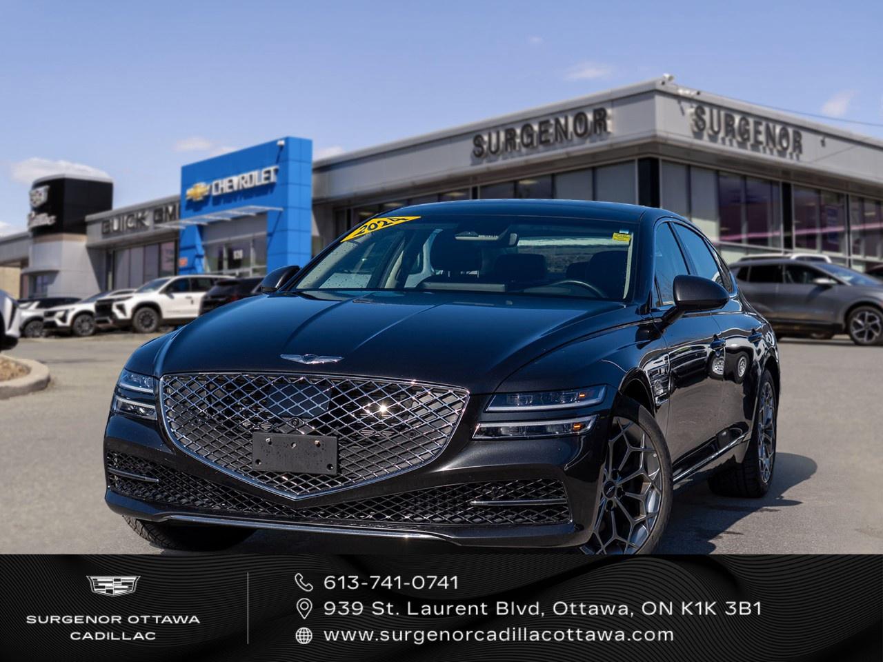 <p>Introducing the 2024 Genesis G80 2.5T Advanced AWD Sedan, draped in a sophisticated Gray exterior that perfectly complements its Black interior. With its all-wheel drive (AWD) system, this sedan is designed for effortless handling and a smooth driving experience across various terrains.</p><p>The G80 exudes elegance with its sleek lines and stylish alloy wheels. Inside, you'll find a spacious cabin featuring high-quality leather seats that are both heated and cooled for your comfort in any weather. The large sunroof/mid-roof adds an airy feel, enhancing your driving experience.</p><p>Equipped with state-of-the-art technology, the G80 boasts a cutting-edge heads-up display and a comprehensive navigation system. Stay connected and entertained with the smart device integration and satellite radio. Safety features such as brake assist, lane assist, backup camera, and parking sensors provide peace of mind on every journey.</p><p>This Genesis Sedan is perfect for those who value luxury and advanced technology in their driving experience. Whether you're a business professional seeking the ultimate executive ride or someone who loves the combination of style and performance, this vehicle is tailored to meet your needs. Contact our dealership today to learn more and schedule a test drive. Experience the Genesis G80 2.5T Advanced AWD for yourself!</p>