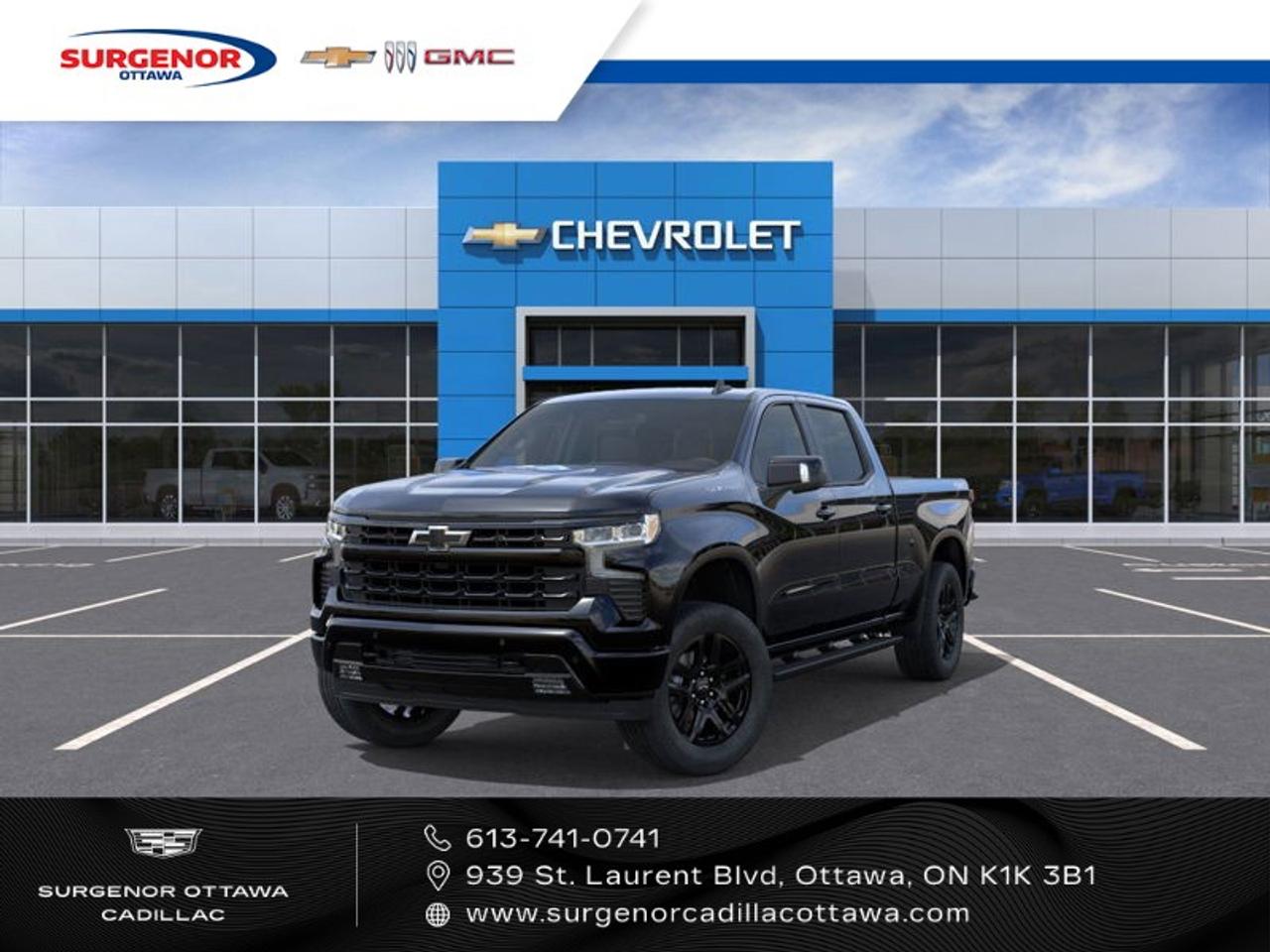 <p>Meet the new 2026 Chevrolet Silverado 1500 RST Crew Cab in a striking black finish. This truck boasts a robust 4×4 drivetrain, ensuring exceptional handling and performance no matter the terrain.</p><p>The exterior of this unique truck features sleek alloy wheels that not only enhance its muscular look but also provide durability on the road. Inside, the Silverado offers a comfortable black interior, equipped with heated seats, a heated steering wheel, and heated mirrors for those chilly Canadian mornings.</p><p>Technologically advanced, this Chevy is loaded with features to enhance your driving experience. Enjoy connectivity at your fingertips with Bluetooth, smart device integration, and a wi-fi hotspot. The navigation system guides you efficiently, while the backup camera and lane assist add extra layers of safety and convenience.</p><p>Whether you're an outdoor enthusiast, a busy professional, or someone who appreciates the power and reliability of a truck, this Silverado 1500 RST is designed with you in mind. Contact our dealership today to learn more about this exceptional vehicle and make it yours.</p>