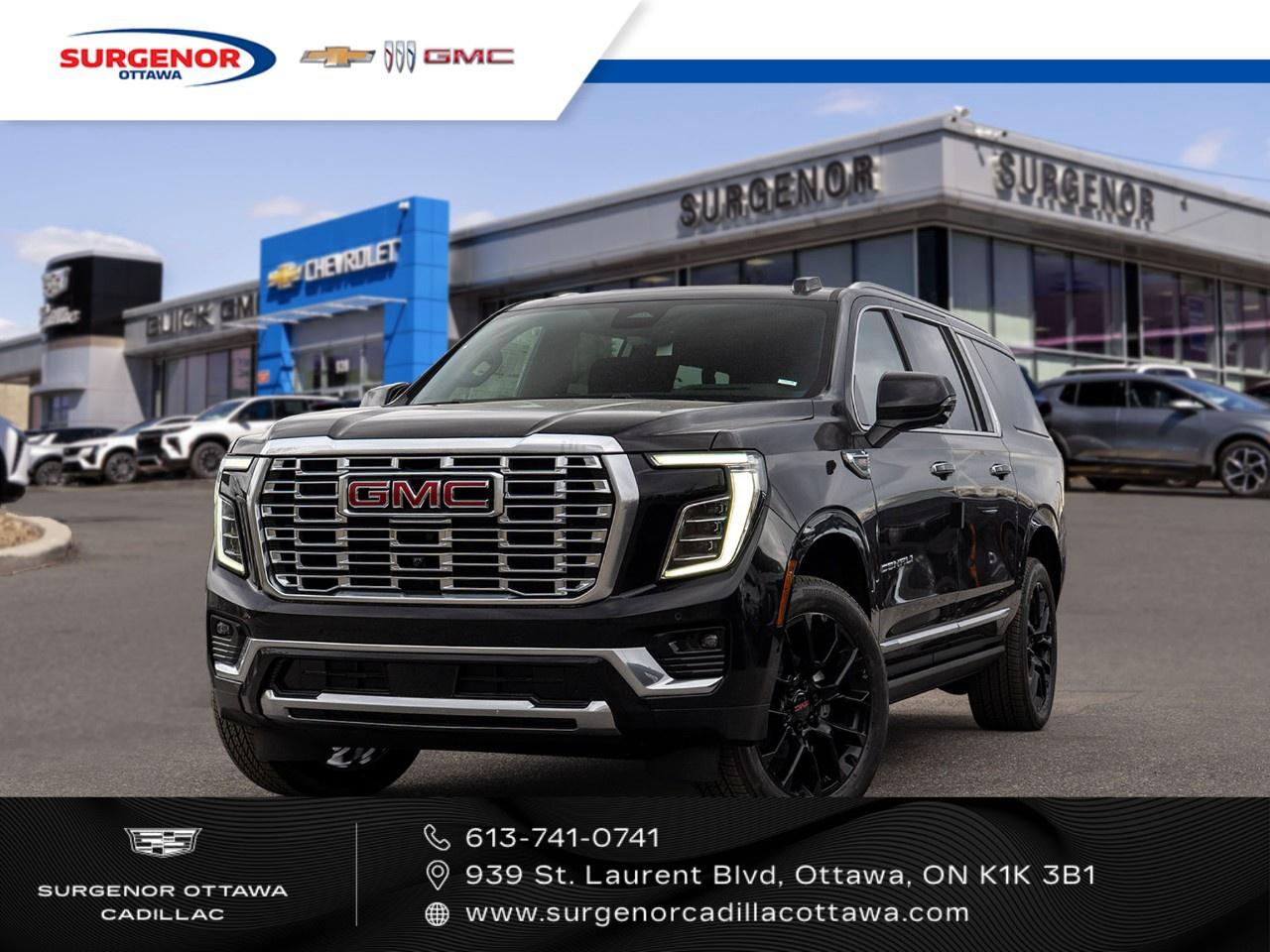 <p>The 2026 GMC Yukon XL Denali in black with a 4×4 drivetrain is a commanding presence on the road, offering superb handling and performance. This SUV is designed to meet all your driving needs with precision and power.</p><p>From the outside, the bold black exterior promises to turn heads, while the meticulously crafted black interior provides an inviting space, enhanced by sumptuous leather seats and state-of-the-art features that create a driving experience like no other.</p><p>Stay ahead with advanced technology such as a heads-up display, navigation system, and a feature-rich infotainment unit. Complementing these are critical safety features including a backup camera, lane assist, brake assist, and adaptive cruise control, all of which ensure peace of mind with every journey.</p><p>This Yukon XL Denali is perfect for those who demand luxury and capability in equal measure. If you are seeking a blend of performance, safety, and comfort in your next SUV, contact our dealership today for more information and to arrange a test drive.</p>