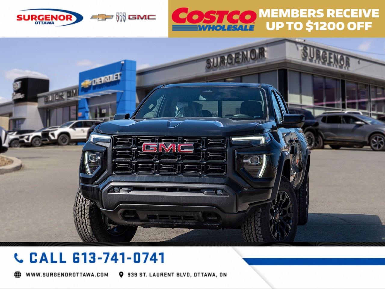 <p>Behold the 2026 GMC Canyon Elevation in a striking Black finish, featuring an All-Wheel Drive system tailored for smooth handling and superior traction in all conditions. This new truck offers the perfect combination of rugged capability and modern design.</p><p>The exterior is presented in a sleek Black color that highlights its muscular and robust truck profile. Its aggressive stance is complemented by alloy wheels and heated mirrors, enhancing both style and functionality. Inside, the cabin is an embodiment of sophistication with its Black interior, creating a seamless and harmonious look throughout.</p><p>Infused with advanced technology, the Canyon Elevation doesn't disappoint. Its suite of features includes a backup camera, Bluetooth connectivity, and a smart device integration system that keeps you connected on-the-go. Safety and driver assistance are prioritized with lane assist, parking sensors, and a formidable array of other potential options like cruise control and keyless entry ensuring peace of mind. Enjoy every drive with satellite radio and a Wi-Fi hotspot that's ready whenever you are.</p><p>Ideal for those who seek adventure or need a reliable partner for city maneuvers, the 2026 GMC Canyon Elevation is ready to meet your needs. We invite you to contact our dealership today to learn more about how this truck can perfectly fit your lifestyle.</p>