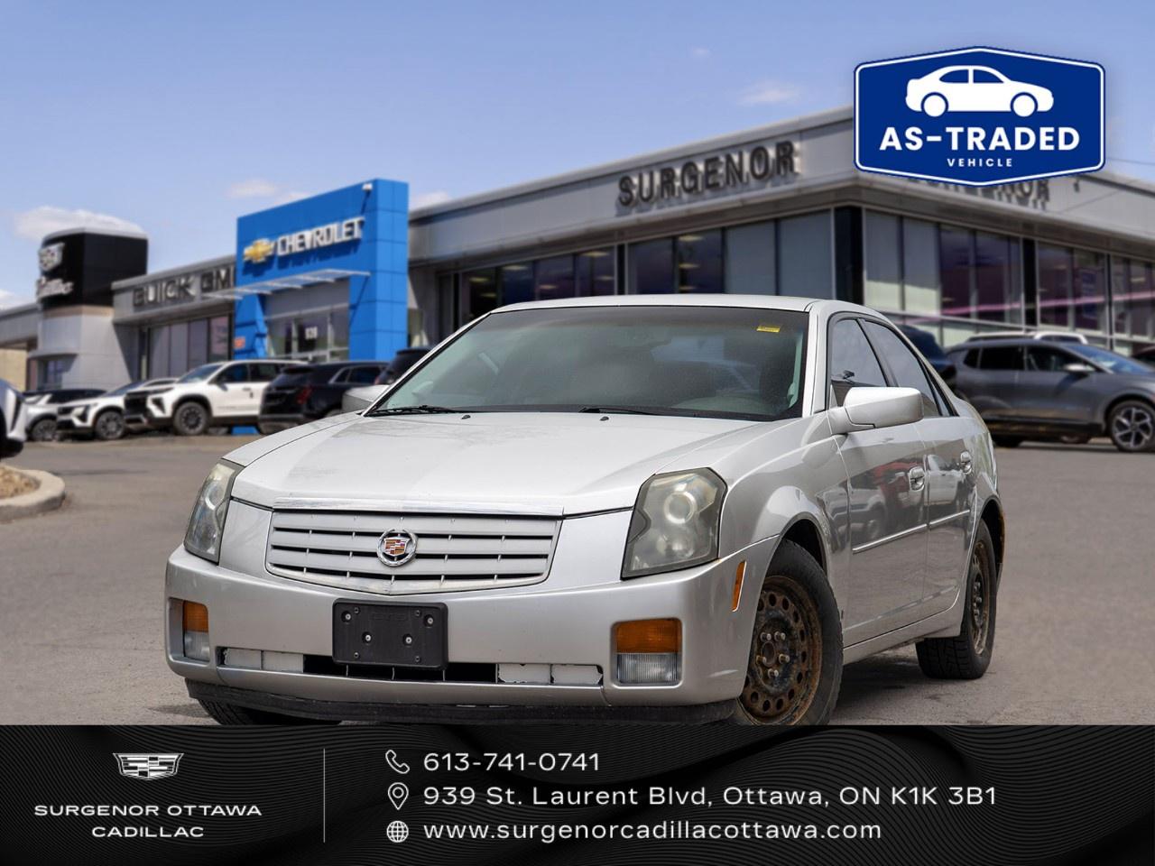 <p>The 2007 Cadillac CTS 4dr Sdn 2.8L in a sophisticated paint finish is the perfect fusion of style and performance with its RWD drivetrain that ensures exceptional handling on the road. This sedan boasts an impressive design, with sleek lines and alloy wheels that are sure to turn heads.</p><p>Step inside the cabin, where you are welcomed by a refined Black interior that epitomizes luxury. The interior is enhanced by comfortable heated seats, a leather steering wheel, and premium features that speak to Cadillacs commitment to providing an exceptional driving experience.</p><p>This vehicle is packed with advanced technology that ensures you stay connected and safe. With features like brake assist, keyless entry, and cruise control, your commute becomes easier and more enjoyable. The CTS is also equipped with heated mirrors and power windows for added convenience during those snowy Canadian winters.</p><p>For those who seek a blend of luxury and practical performance, this Cadillac CTS is an ideal choice. Don't miss your chance to own this impressive example of Cadillac engineering. Contact our dealership today to explore this sedan further.</p>
