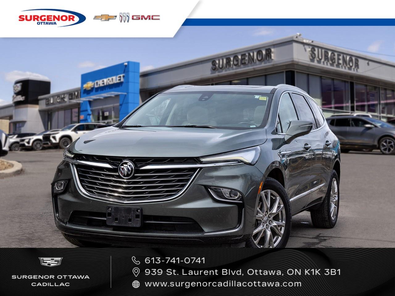 <p>Experience the elegance and power of the 2023 Buick Enclave Premium AWD in a stunning Green finish, designed for those who demand a sophisticated and capable ride. With its all-wheel drive technology, this SUV offers a confident drive that handles diverse road conditions with ease.</p><p>The exterior showcases refined lines and an impressive profile that turn heads wherever you go. Step inside, and you are greeted by a luxurious interior featuring quality leather seats, with both the front and rear seats heated for ultimate comfort in any season. Sophistication meets functionality with a smart leather steering wheel, and a heated option ensures pleasant drives even on the coldest days.</p><p>Embrace cutting-edge technology with features like the heads-up display and a comprehensive navigation system that keeps you on track without distractions. Stay connected with the Bluetooth connection, smart device integration, and a convenient Wi-Fi hotspot. Safety is paramount with advanced systems like a backup camera and lane assist that inspire confidence on every journey.</p><p>This 2023 Buick Enclave Premium AWD is perfect for families or individuals looking for luxury and reliability. Don't let this opportunity pass bycontact our dealership today for more information and make this sophisticated SUV yours.</p>