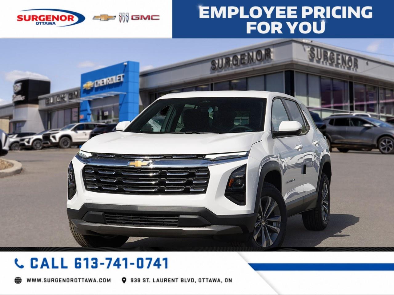 <p>The 2026 Chevrolet Equinox AWD LT in a stunning Summit White finish offers exceptional drivability with its all-wheel-drive capability, providing confidence and control on any road surface. The vehicle is powered by a robust 1.5L Turbocharged DOHC 4-Cylinder engine paired with a smooth 8-speed automatic transmission, ensuring both power and efficiency.</p><p>Exterior features include striking 17" Grazen Metallic Machined-Face Aluminum wheels wrapped in all-season blackwall tires that not only enhance the SUVs aesthetic but also provide excellent traction. The interior welcomes you with black cloth seats and convenient front bucket seats that highlight comfort and style. Equipped with features such as air conditioning, a backup camera, keyless entry, and remote start, this Equinox combines practicality with modern chic.</p><p>Advanced technology is seamlessly integrated, offering Bluetooth connectivity, satellite radio, and a Wi-Fi hotspot for constant connectivity on the go. Safety is a top priority with lane assist and parking sensors supported by adaptive cruise control, ensuring every journey is secure and stress-free.</p><p>The 2026 Chevrolet Equinox AWD LT is perfect for families and adventurers who value a combination of style, convenience, and safety. Contact our dealership today for further details and to experience the unmatched versatility of the Equinox firsthand.</p>