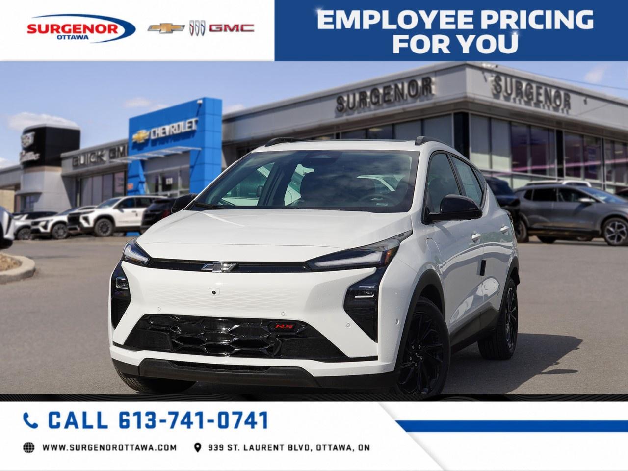 <p>The 2027 Chevrolet Bolt RS in White with FWD and a reliable automatic transmission delivers outstanding maneuverability and handling. This new SUV features a striking exterior with sleek alloy wheels and a modern silhouette that demands attention.</p><p>Step inside its Black interior, and you're greeted with sophisticated styling and a host of premium features. Enjoy the comfort of heated and cooled front seats, adaptive cruise control, and a heated steering wheel for those chilly Canadian mornings.</p><p>Stay connected and safe with advanced technologies like a backup camera, lane assist, parking sensors, and a Wi-Fi hotspot. The Bluetooth connection ensures you remain hands-free, while the remote start and keyless entry provide ultimate ease in your daily routine.</p><p>Perfect for families or tech-savvy enthusiasts looking for a feature-rich, stylish SUV. Contact our dealership today to learn more about how the Chevrolet Bolt RS can fit seamlessly into your life.</p>