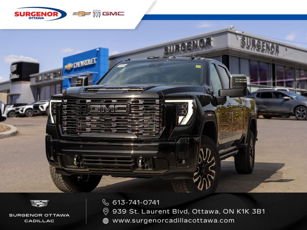 <p>The 2026 GMC Sierra 1500 Denali Ultimate in Black is the quintessential combination of power and luxury, perfectly equipped with a 4×4 drivetrain to handle any terrain you throw its way. Its bold exterior makes a statement wherever you go, while offering the reliability expected from a truck of this caliber.</p><p>Step inside the Crew Cab and experience a sophisticated Tan interior featuring leather seats, both heated and cooled, for maximum comfort no matter the weather. The Denali trim comes with a comprehensive array of features such as a sunroof, running boards, and power seats to make every journey as comfortable as it is exciting. With remote start, keyless entry, and heated mirrors, convenience has never been more accessible.</p><p>The Sierra 1500 Denali is loaded with technology designed for the modern driver. Enjoy seamless connectivity with the navigation system and smart device integration, while the heads-up display keeps critical information front and center. For peace of mind, advanced safety features such as lane assist, parking sensors, and a backup camera are standard, ensuring your journeys are always secure.</p><p>This vehicle is the ideal match for discerning buyers looking for a powerful truck with top-of-the-line luxury features. Visit our dealership today and speak to one of our experts to learn more about what the GMC Sierra 1500 Denali Ultimate can offer you.</p>
