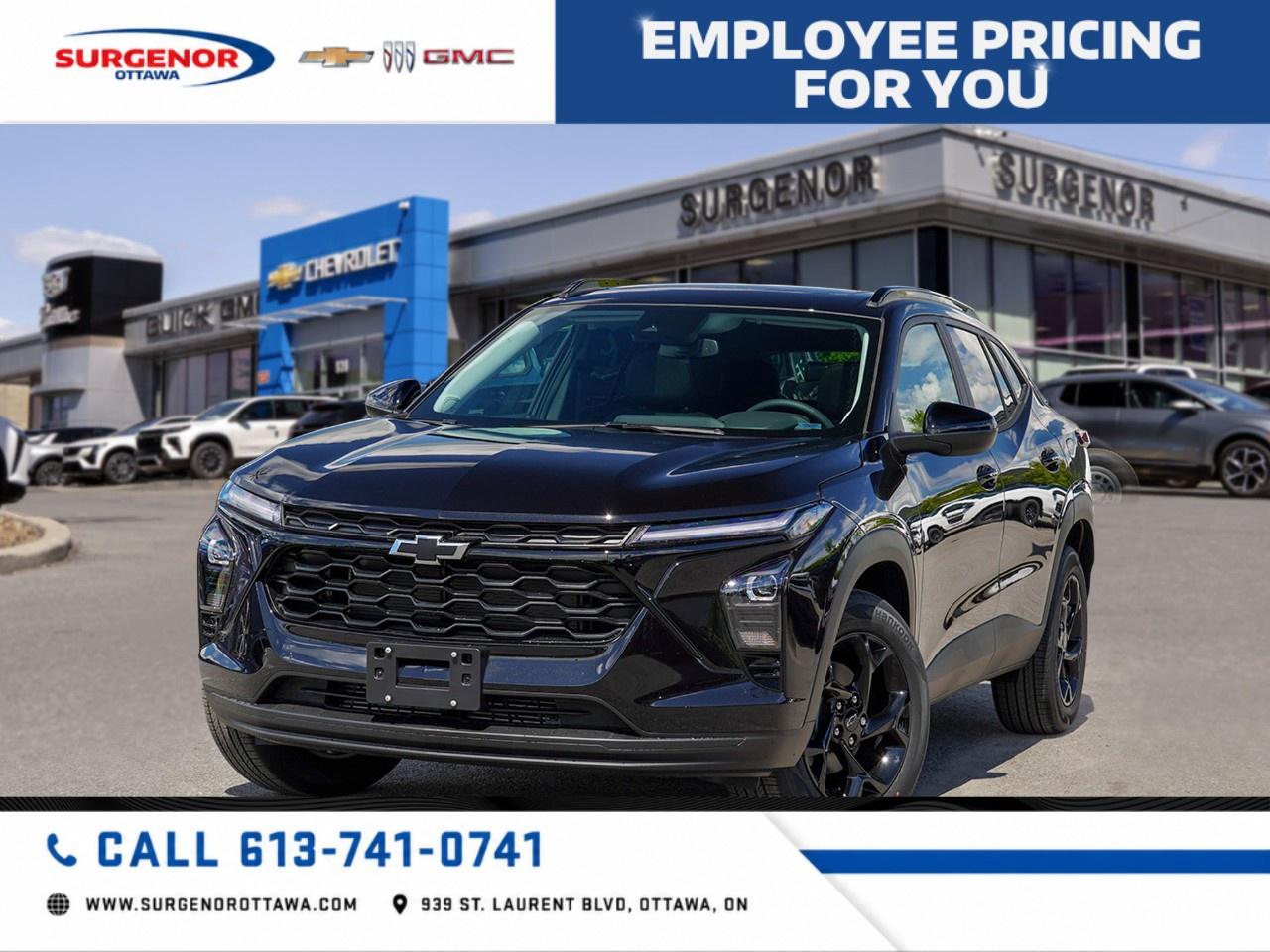 <p>The 2026 Chevrolet Trax LT in a stunning Mosaic Black Metallic is a new addition to our lineup at Surgenor Chevrolet Buick GMC Cadillac. With its front-wheel drive and 6-speed automatic transmission, this SUV offers an engaging and adaptable driving experience.</p><p>The exterior of this Trax is enhanced with high gloss black 17-inch alloy wheels, complete with black bowtie center caps, and high gloss black mirror caps. Inside, the Jet Black with blue accents cloth and Evotex seats provide a comfortable and appealing environment, while the Midnight Edition package adds an extra touch of sophistication and style.</p><p>Technology-wise, the Trax is equipped with an impressive 11-inch diagonal HD colour touchscreen audio system, which includes AM/FM stereo and seamless Bluetooth audio streaming for up to two devices. In addition, youll enjoy wireless Apple CarPlay and Android Auto compatibility, ensuring a modern and convenient driving experience. Safety is a priority with features such as a backup camera, lane assist, parking sensors, and adaptive cruise control, along with heated mirrors and a heated steering wheel for those Canadian winters.</p><p>This vehicle is perfect for those who value modern technology, safety, and style in their daily drive. Contact Surgenor Chevrolet Buick GMC Cadillac today to schedule your test drive and see how the 2026 Chevrolet Trax LT fits into your lifestyle.</p>