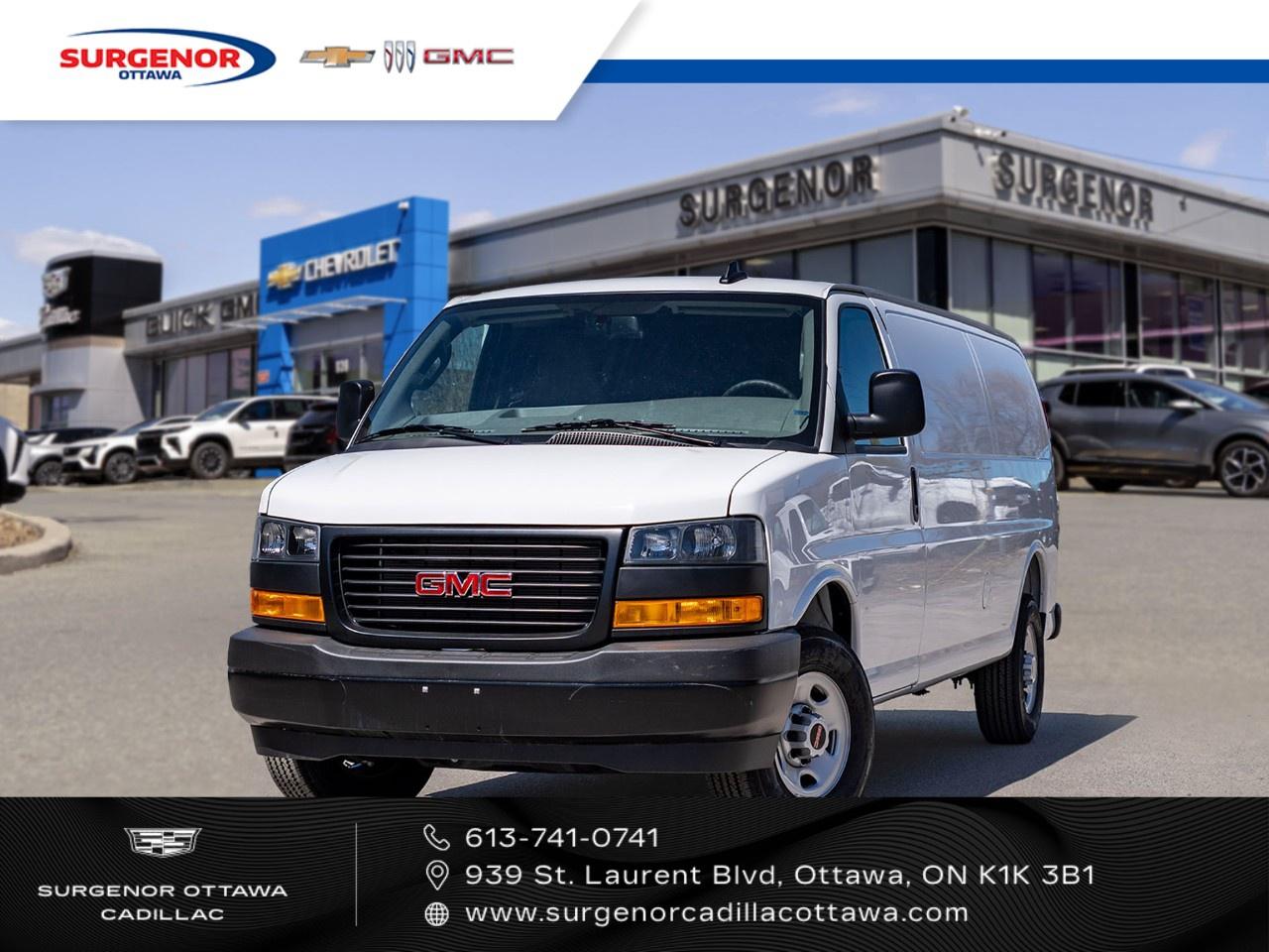 <p>The 2025 GMC Savana Cargo Van 2500 in White with Rear-Wheel Drive and an extended wheelbase is designed for those who require dependable handling and maximum versatility. Its robust commercial body type is perfect for heavy-duty jobs, offering ample cargo space to meet all your professional needs.</p><p>Step inside to find a practical and professional Gray interior equipped with essential features. Youll appreciate the convenience of air conditioning, a backup camera, and power windows, ensuring every journey is comfortable and secure. The heated mirrors not only enhance your driving comfort but also ensure visibility in colder conditions.</p><p>Technology and safety are paramount in the Savana Cargo Van. The integrated audio system is a standout feature, providing entertainment directly at your fingertips. Additionally, advanced safety features like the backup camera contribute crucially to safer driving and parking experiences.</p><p>Perfectly suited for business owners and tradespeople seeking reliability and functionality, this van is a critical tool for growing your enterprise. Contact us to learn more about how the GMC Savana Cargo Van can propel your business forward.</p>