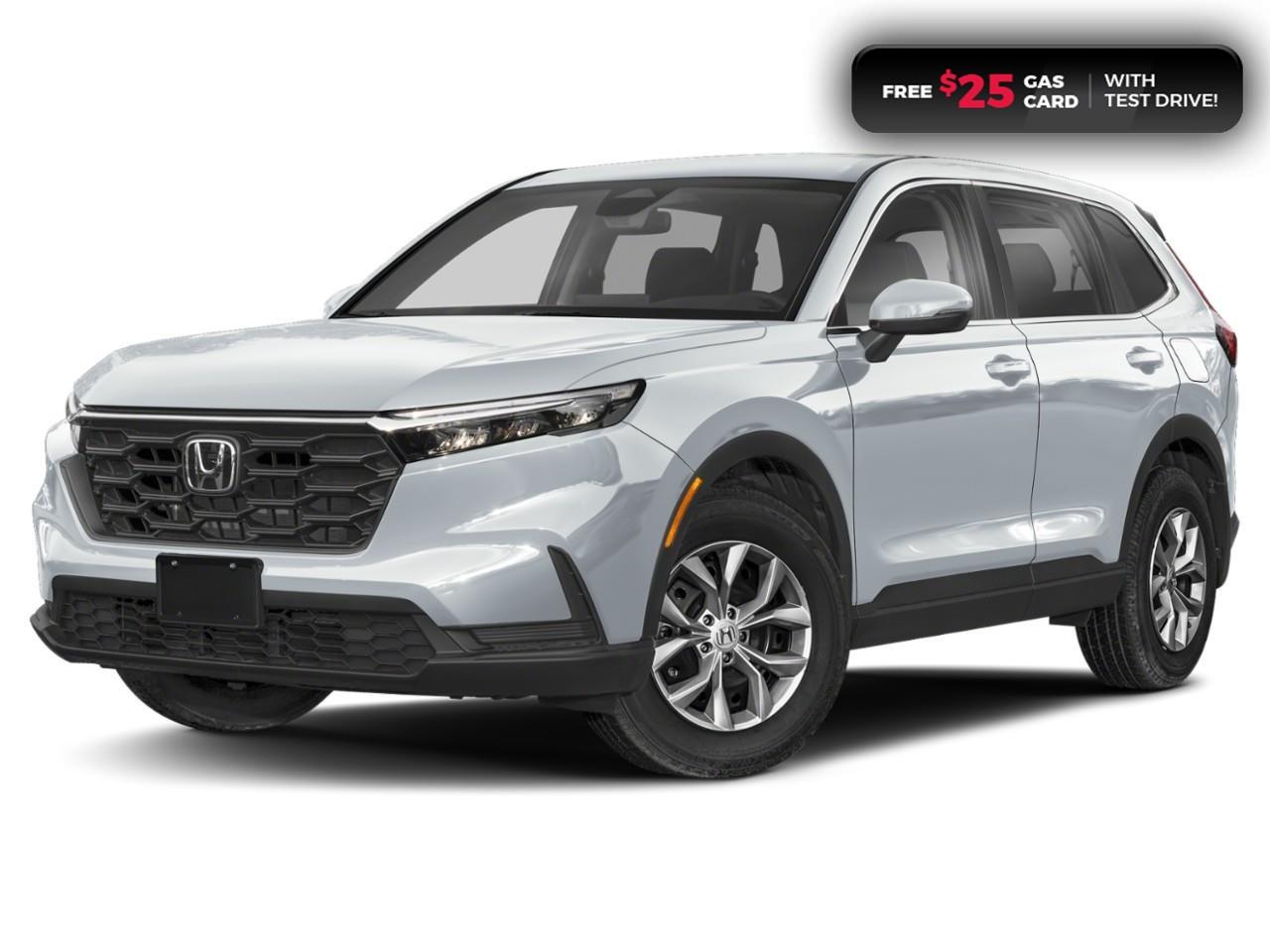 <p><span style=color:rgb( 0 , 0 , 0 )><strong>WELL-EQUIPPED CR-V! NO REPORTED ACCIDENTS! ONE PREVIOUS OWNER!</strong></span></p><p><span style=color:rgb( 0 , 0 , 0 )>2024 Honda CR-V LX-B AWD featuring CVT transmission, </span><span style=color:rgb( 34 , 34 , 34 )>five passenger seating, remote engine starter, rearview camera with dynamic guidelines, </span><span style=color:rgb( 0 , 0 , 0 )>Apple CarPlay and Android Auto connectivity, Siri® Eyes Free compatibility, ECON mode, steering wheel mounted controls, cruise control, air conditioning, dual climate zones, heated front seats, 12V power outlet, proximity key entry, push button start, power mirrors, power locks, power windows, 60/40 split fold-down rear seatback, Anchors and Tethers for Children (LATCH), The Honda Sensing Technologies - Adaptive Cruise Control, Forward Collision Warning system, Collision Mitigation Braking system, Lane Departure Warning system, Lane Keeping Assist system, Road Departure Mitigation system, Traffic Jam Assist and Rear Cross Traffic Monitor, remote keyless entry, LED daytime running lights, electronic stability control and anti-lock braking system. Contact Cambridge Centre Honda for special discounted finance rates, as low as 8.99%, on approved credit from Honda Financial Services.</span></p><p><span style=color:rgb( 255 , 0 , 0 )><strong>FREE $25 GAS CARD WITH TEST DRIVE!</strong></span></p><p><span style=color:rgb( 0 , 0 , 0 )>Our philosophy is simple. We believe that buying and owning a car should be easy, enjoyable and transparent. Welcome to the Cambridge Centre Honda Family! Cambridge Centre Honda proudly serves customers from Cambridge, Kitchener, Waterloo, Brantford, Hamilton, Waterford, Brant, Woodstock, Paris, Branchton, Preston, Hespeler, Galt, Puslinch, Morriston, Roseville, Plattsville, New Hamburg, Baden, Tavistock, Stratford, Wellesley, St. Clements, St. Jacobs, Elmira, Breslau, Guelph, Fergus, Elora, Rockwood, Halton Hills, Georgetown, Milton and all across Ontario!</span></p>