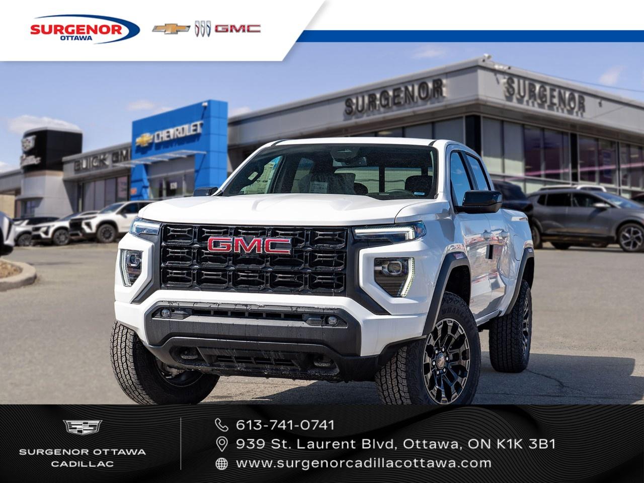 <p>The 2026 GMC Canyon Elevation in a pristine White finish combines the robust capabilities of all-wheel drive with superior handling, making it an excellent choice for those who require a reliable and capable truck.</p><p>The exterior showcases a rugged yet sophisticated design, complete with alloy wheels that complement its dynamic profile. Step inside to a spacious and comfortable Black interior that offers practicality and modern styling. This crew cabs short box is perfect for those who need ample cargo space without compromising on aesthetics.</p><p>Equipped with advanced technology, the new Canyon Elevation features a state-of-the-art backup camera, bluetooth connection, and smart device integration, ensuring you're connected at all times. Safety is paramount with lane assist, parking sensors, and a host of other driver assistance features for peace of mind on every journey.</p><p>Perfect for both adventurous explorers and practical families, the GMC Canyon stands ready to meet all your driving needs. Don't miss your opportunity to experience this versatile truck in person. Contact our dealership today for more information and to arrange a test drive.</p>