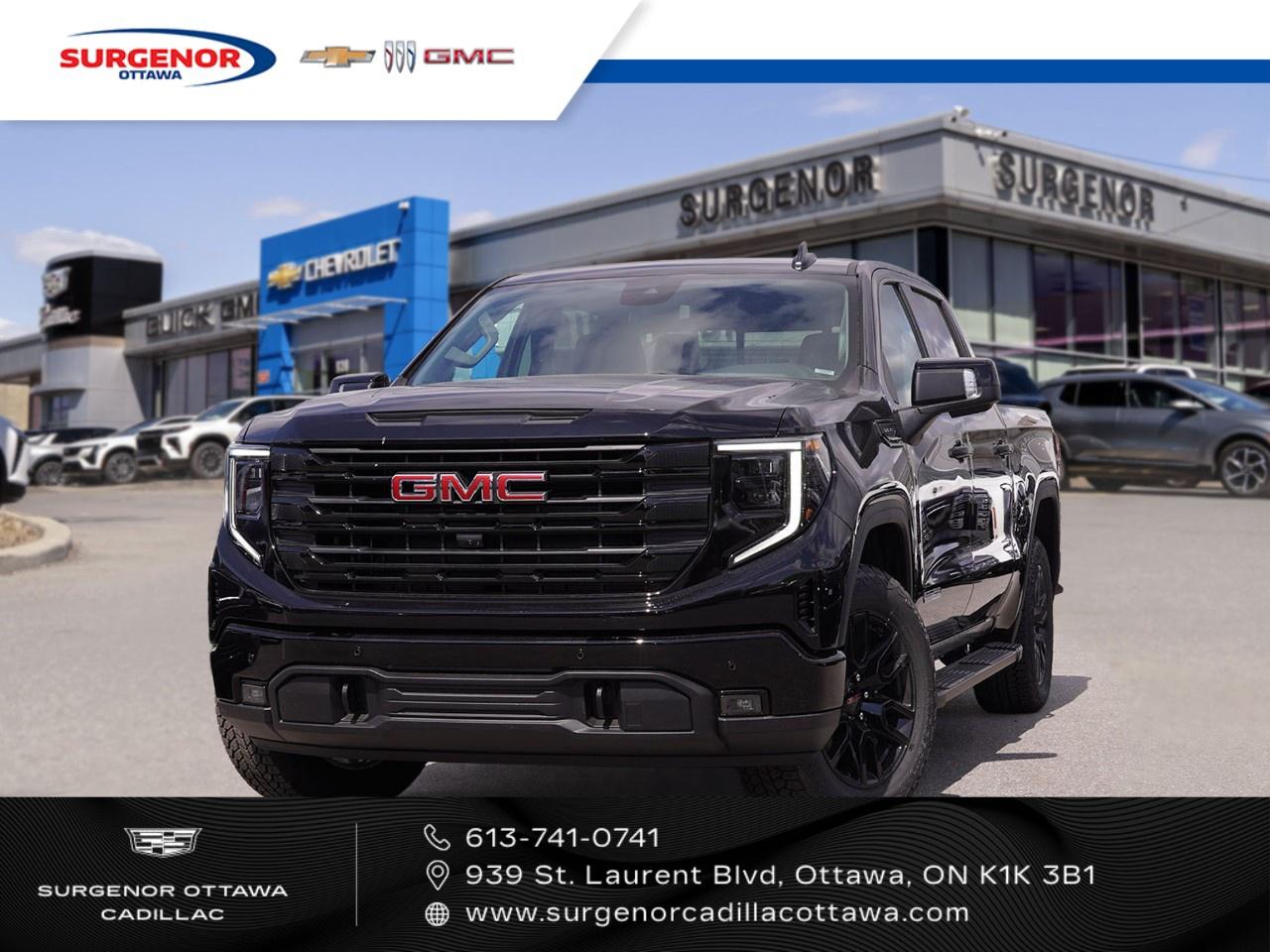 <p>The 2026 GMC Sierra 1500 Elevation in stunning black comes with a capable 4x4 drivetrain, ensuring a commanding presence and superior handling in any road condition.</p><p>This new truck boasts an elegant black exterior matched with a stylish and comfortable black interior. Featuring alloy wheels and a crew cab short box design, the Sierra 1500 is the epitome of both utility and style.</p><p>Equipped with the latest technology, you can enjoy features like a backup camera, Bluetooth connection, and navigation system for a seamless driving experience. Safety is prioritized with lane assist, heated mirrors, and a comprehensive suite of driver assistance features, including a heated steering wheel and heated front seats for those chilly days. Enhance your journey with the convenience of a remote start, power seats, and a wi-fi hotspot, ensuring you're always connected.</p><p>Ideal for professionals, outdoor enthusiasts, or families looking for a reliable and stylish vehicle, this Sierra 1500 Elevation is ready to impress. Contact us today to learn more about this exceptional truck and schedule a test drive.</p>
