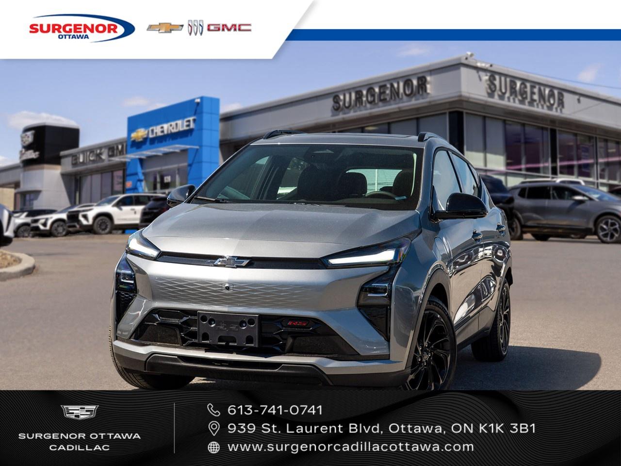 <p>Introducing the 2027 Chevrolet Bolt RS, a striking Gray FWD SUV that promises agile handling and optimal performance for every journey. This model radiates a sophisticated style with its sleek exterior design and modern lines, complemented by stylish alloy wheels that add a touch of elegance to its rugged appeal.</p><p>Inside, the Chevrolet Bolt RS boasts a sophisticated Black interior, offering a perfect balance of practicality and luxury. Enjoy the premium comfort features, including heated and cooled seats, and a heated steering wheel designed for the harshest Canadian winters. The interior offers spaciousness and advanced ergonomic design, ensuring every ride is a pleasurable one. Additionally, you'll find power seats and power windows for ease and convenience.</p><p>Technologically advanced, this model features a seamless Bluetooth connection and a Wi-Fi hotspot, ensuring you remain connected on the go. State-of-the-art safety features like a backup camera, lane assist, parking sensors, and adaptive cruise control provide an enhanced driving experience, combining safety with comfort.</p><p>Ideal for environmentally conscious drivers looking for a forward-thinking vehicle that doesn't compromise on safety, comfort, or style. Contact our dealership today for more information or to schedule a test drive of this exceptional New Chevrolet Bolt RS.</p>