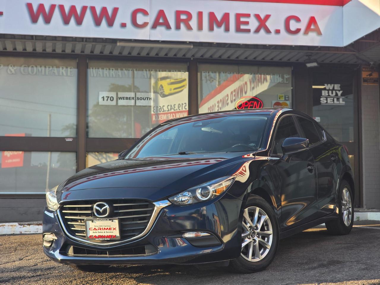 Great Condition, Low Mileage Mazda3 GS! Equipped with a Back up Camera, Blind Spot Monitoring, Heated Seats, Heated Steering, Bluetooth, Cruise Control, Power Group, Push Button Start, Alloy Wheels