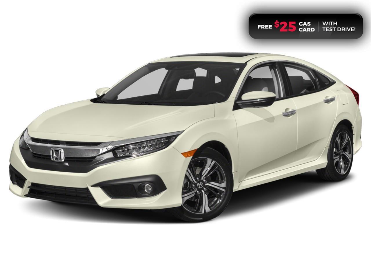 <p><span style=color:rgb( 0 , 0 , 0 )><strong>WELL-MAINTAINED CIVIC! FULLY LOADED! WORTH TAKING A LOOK AT!</strong></span></p><p><span style=color:rgb( 0 , 0 , 0 )>2018 Honda Civic Touring featuring CVT transmission, five passenger seating, leather interior, power sunroof, multi-angle rearview camera with guidelines, heated seats, SiriusXM satellite radio and Apple CarPlay/Android Auto connectivity, steering wheel mounted controls, air conditioning, Econ mode, auto-on/off projector-beam halogen headlights, the Honda sensing technologies, Adaptive Cruise Control with Low Speed Follow, Forward Collision Warning system, Collision Mitigation Braking system, Lane Departure Warning system, Lane Keeping Assist system and Road Departure Mitigation system, and Honda LaneWatch blind spot display, remote keyless entry, proximity key entry, power and heated mirrors, power locks, power windows, tire pressure monitoring system, electronic stability control and anti-lock braking system. Contact Cambridge Centre Honda for special discounted finance rates, as low as 8.99%, on approved credit from Honda Financial Services.</span></p><p><span style=color:rgb( 255 , 0 , 0 )><strong>FREE $25 GAS CARD WITH TEST DRIVE!</strong></span></p><p><span style=color:rgb( 0 , 0 , 0 )>Our philosophy is simple. We believe that buying and owning a car should be easy, enjoyable and transparent. Welcome to the Cambridge Centre Honda Family! Cambridge Centre Honda proudly serves customers from Cambridge, Kitchener, Waterloo, Brantford, Hamilton, Waterford, Brant, Woodstock, Paris, Branchton, Preston, Hespeler, Galt, Puslinch, Morriston, Roseville, Plattsville, New Hamburg, Baden, Tavistock, Stratford, Wellesley, St. Clements, St. Jacobs, Elmira, Breslau, Guelph, Fergus, Elora, Rockwood, Halton Hills, Georgetown, Milton and all across Ontario!</span></p>