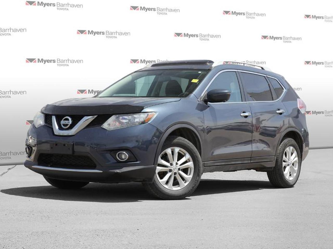 <b>Bluetooth,  Heated Seats,  Rear View Camera,  SiriusXM,  Aluminum Wheels!</b><br> <br>  Compare at $10398 - Our Live Market Price is just $9998! <br> <br>Comfortable seats and great cargo capacity are just the beginning of what makes this Nissan Rogue a capable, versatile crossover. This 2016 Nissan Rogue is fresh on our lot in Ottawa.<br> <br>Take on a bigger, bolder world. Get there in a compact crossover that brings a stylish look to consistent capability. Load up in a snap with an interior that adapts for adventure. Excellent safety ratings let you enjoy the drive with confidence while great fuel economy lets your adventure go further. Slide into gear and explore a life of possibilities in this Nissan Rogue. It gives you more than you expect and everything you deserve.<br> <br>This SUV has 127,590 km. Its Arctic Blue Metallic in colour. It has an Automatic transmission and is powered by a 170HP 2.5L 4 Cylinder Engine. <br> <br> Our Rogues trim level is SV. The SV trim brings a nice blend of features and value to this Rogue. It comes with Bluetooth hands-free phone system, SiriusXM, a USB port, six-speaker audio, a rearview camera, a folding, sliding, reclining second-row bench seat, heated front seats, air conditioning, power windows, power doors, aluminum wheels, fog lights, automatic headlights, and more. This vehicle has been upgraded with the following features: Bluetooth, Heated Seats, Rear View Camera, SiriusXM, Aluminum Wheels, Fog Lights.<br> <br>To apply right now for financing use this link: <a href=https://www.myersbarrhaventoyota.ca/quick-approval/ target=_blank>https://www.myersbarrhaventoyota.ca/quick-approval/</a><br> <br/>Buy this vehicle now for the lowest bi-weekly payment of <b>$150.74</b> with $0 down for 36 months @ 10.99% APR O.A.C. ( Plus applicable taxes - Plus applicable fees ). See dealer for details. <br><br>At Myers Barrhaven Toyota we pride ourselves in offering highly desirable pre-owned vehicles. We truly hand pick all our vehicles to offer only the best vehicles to our customers. No two used cars are alike, this is why we have our trained Toyota technicians highly scrutinize all our trade ins and purchases to ensure we can put the Myers seal of approval. Every year we evaluate 1000s of vehicles and only 10-15% meet the Myers Barrhaven Toyota standards. At the end of the day we have mutual interest in selling only the best as we back all our pre-owned vehicles with the Myers *LIFETIME ENGINE TRANSMISSION warranty. Thats right *LIFETIME ENGINE TRANSMISSION warranty, were in this together! If we dont have what youre looking for not to worry, our experienced buyer can help you find the car of your dreams! Ever heard of getting top dollar for your trade but not really sure if you were? Here we leave nothing to chance, every trade-in we appraise goes up onto a live online auction and we get buyers coast to coast and in the USA trying to bid for your trade. This means we simultaneously expose your car to 1000s of buyers to get you top trade in value. <br>We service all makes and models in our new state of the art facility where you can enjoy the convenience of our on-site restaurant, shuttle van, free Wi-Fi, Enterprise Rent-A-Car, on-site tire storage, and complimentary drinks. Come see why many Toyota owners are making the switch to Myers Barrhaven Toyota. <br>*LIFETIME ENGINE TRANSMISSION WARRANTY NOT AVAILABLE FOR VEHICLES WITH KMS EXCEEDING 140,000KM, VEHICLES 8 YEARS & OLDER, HIGHLINE BRAND VEHICLES (e.g., BMW, INFINITI, CADILLAC, LEXUS), AND QUEBEC RESIDENTS.<br> Come by and check out our fleet of 100+ used cars and trucks and 20+ new cars and trucks for sale in Ottawa.  o~o